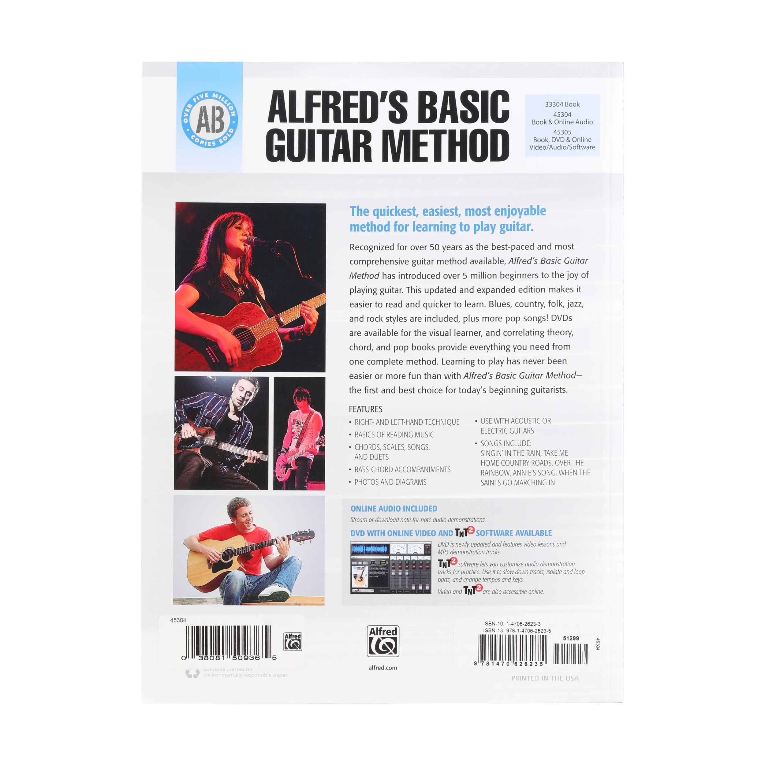 Alfred's Basic Guitar Method 1 (Third Edition): Guitar Book & Online Audio
