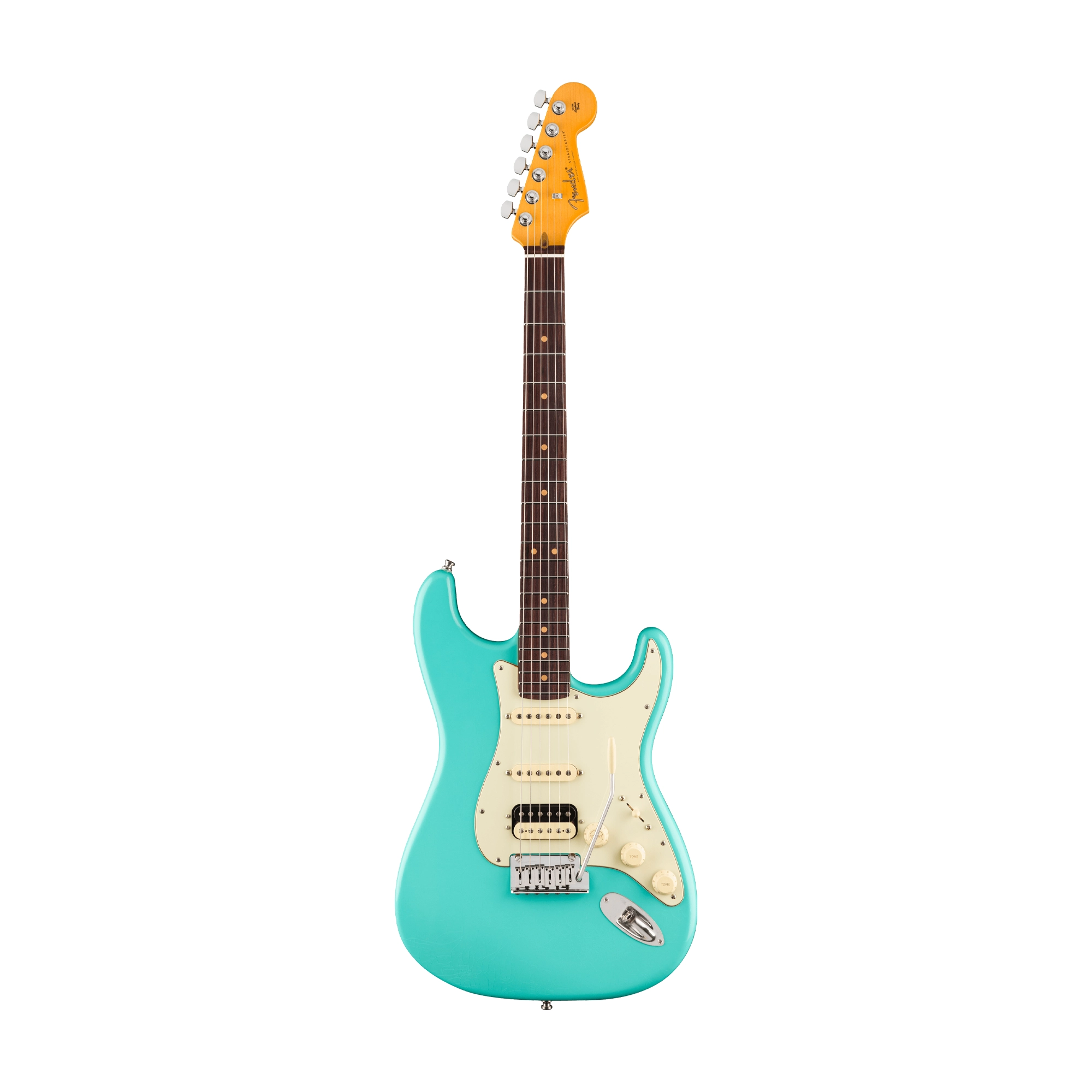 Fender American Ultra Luxe Vintage '60s Stratocaster HSS Electric Guitar - Sea Foam Green