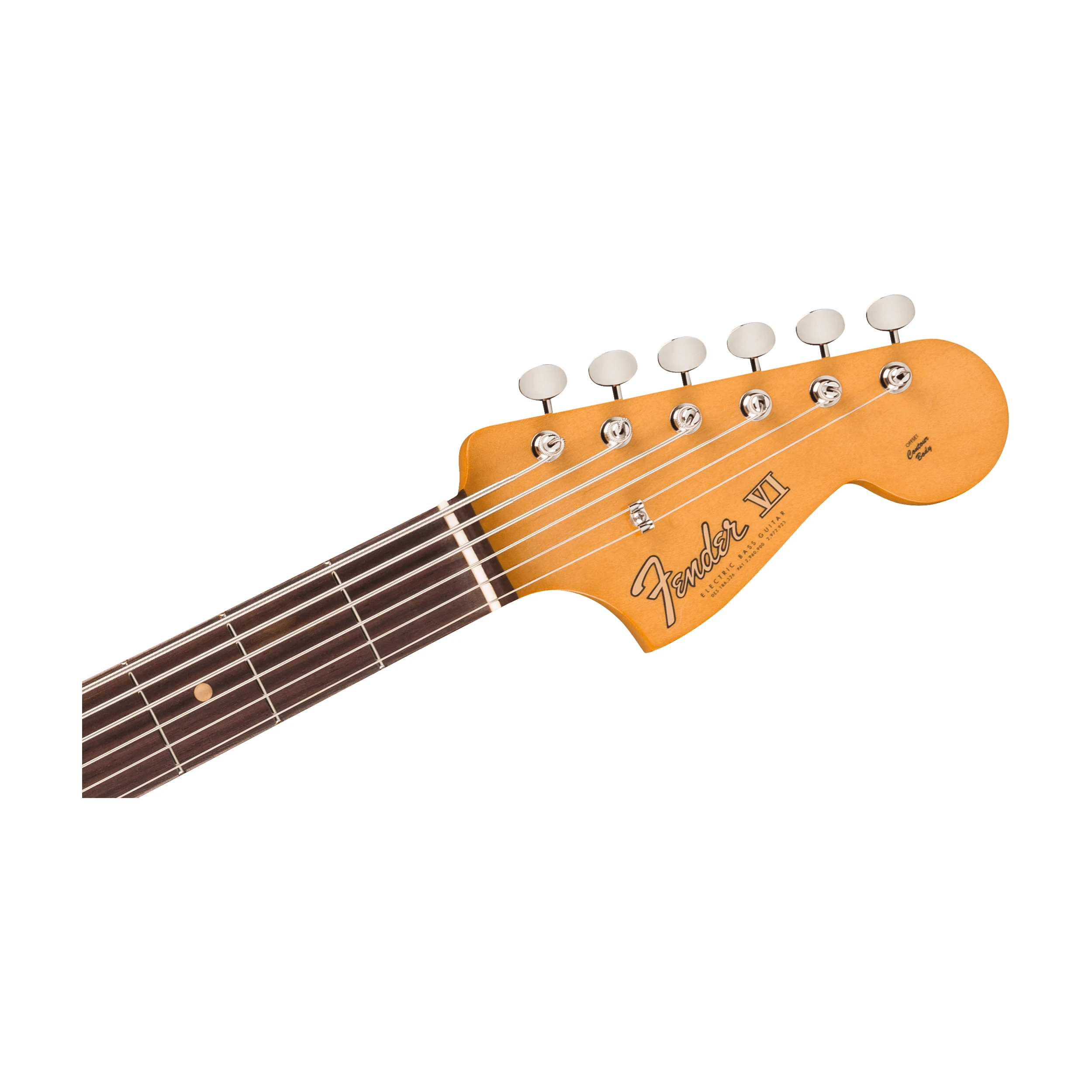 Close up view of Fender 0149390300 Vintera® III Early '60s Bass VI headstock