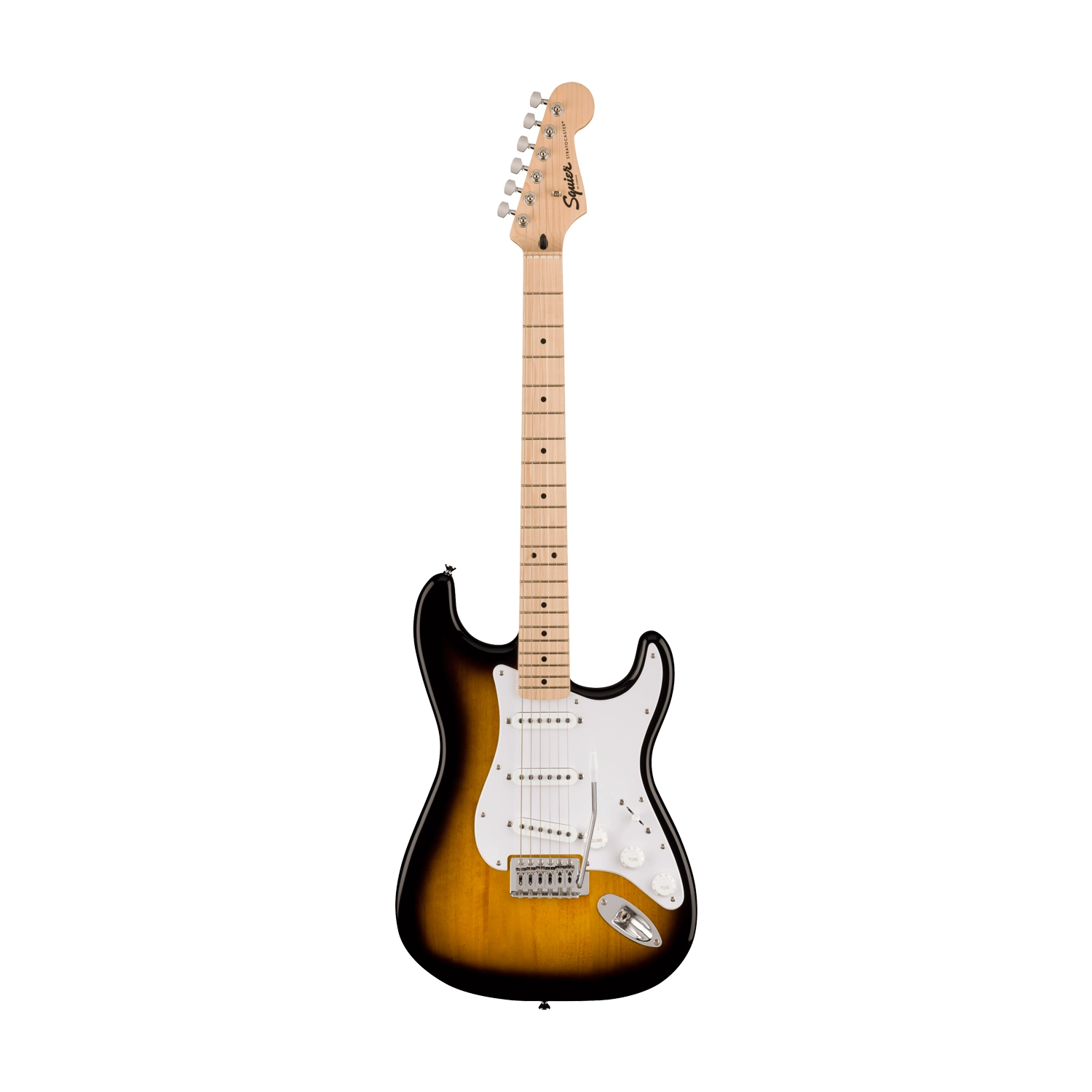 Squier Sonic Stratocaster Electric Guitar - 2-Color Sunburst front side view