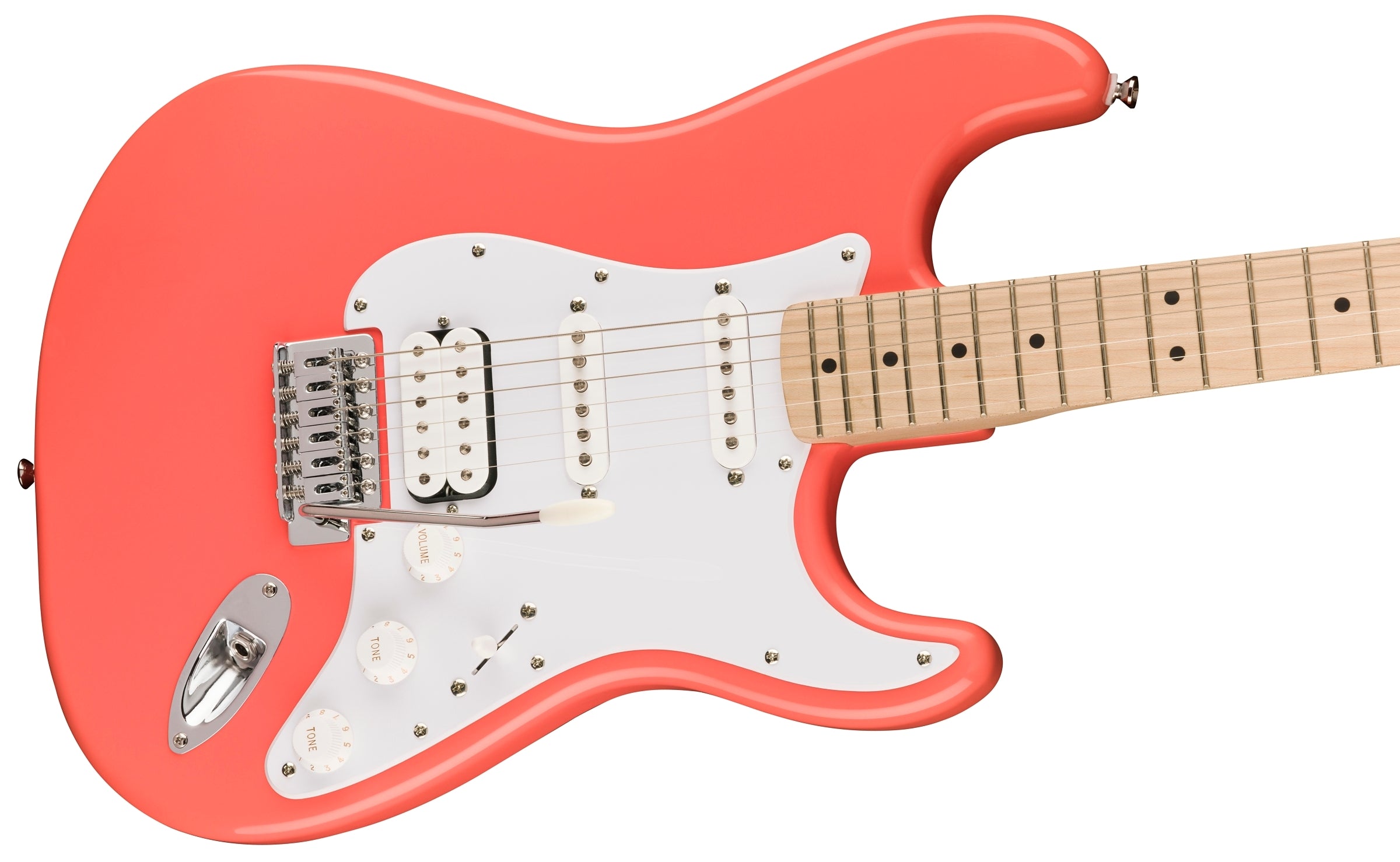 Squier Sonic Stratocaster Solidbody Electric Guitar - Tahitian Coral