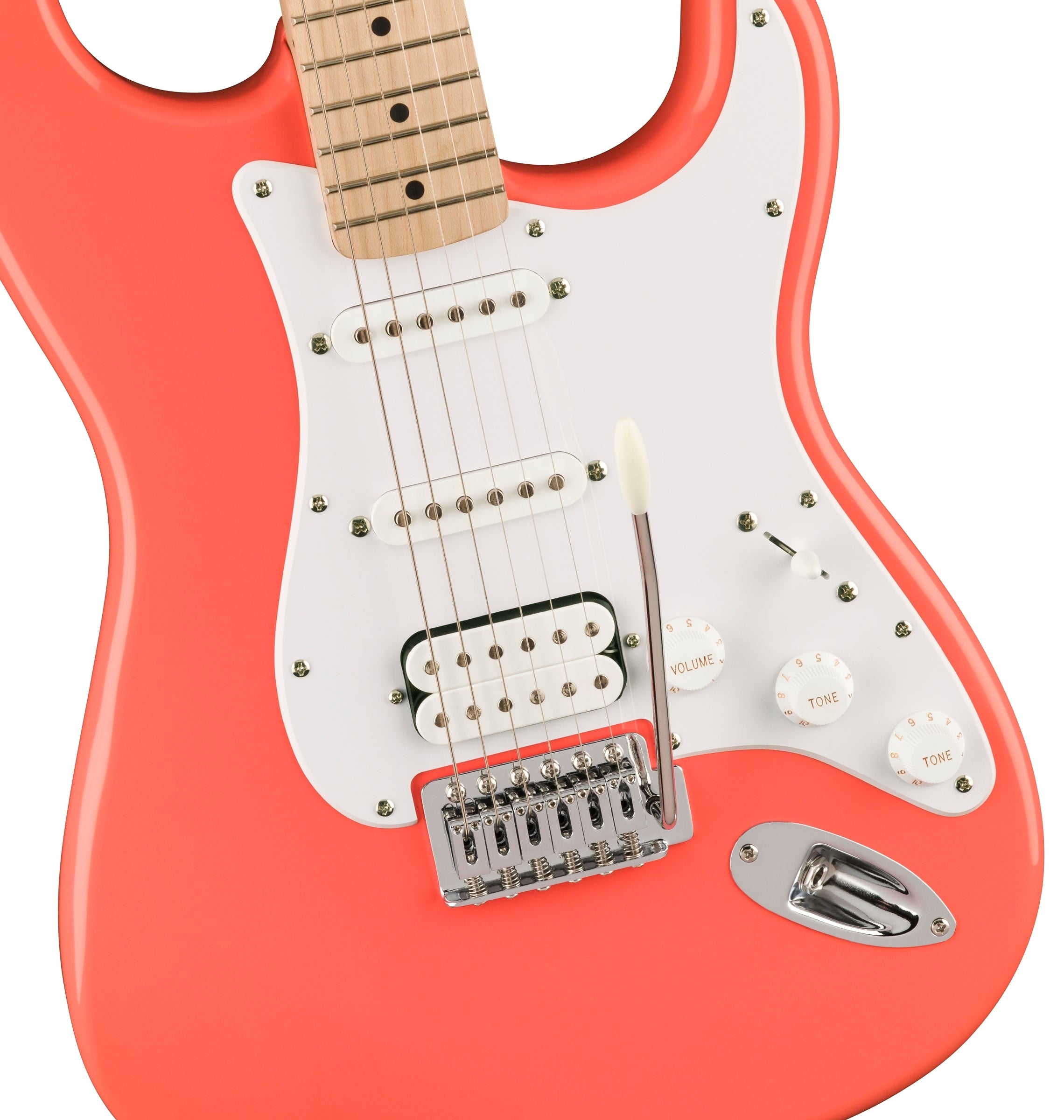 Squier Sonic Stratocaster Solidbody Electric Guitar - Tahitian Coral