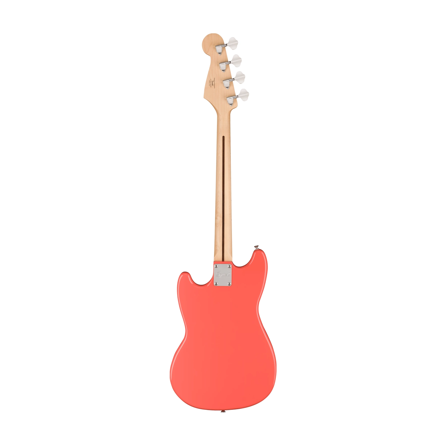 Squier Sonic Bronco Electric Bass Guitar - Tahitian Coral back view