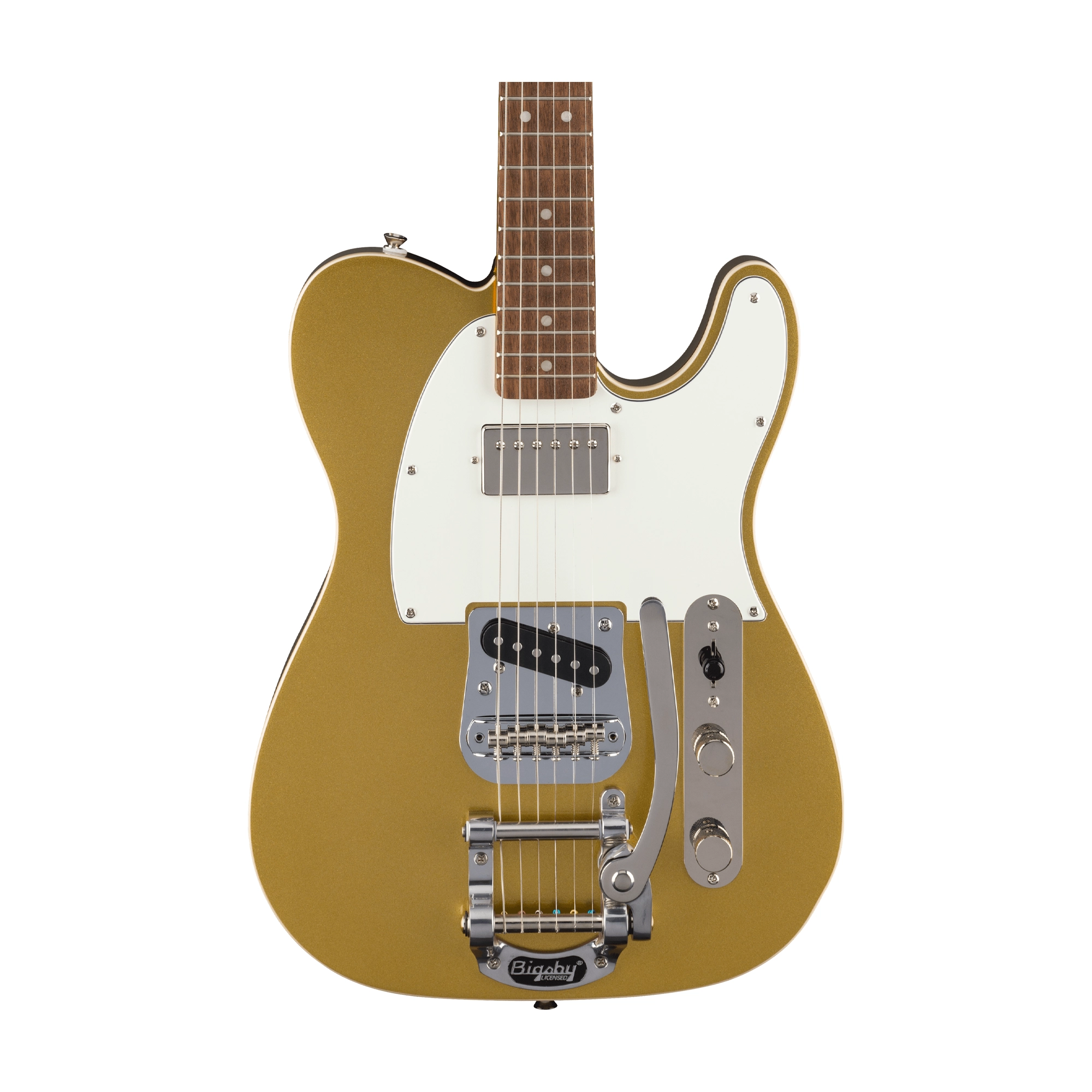 Squier Classic Vibe '60s Custom Telecaster SH With Bigsby Electric Guitar - Aztec Gold