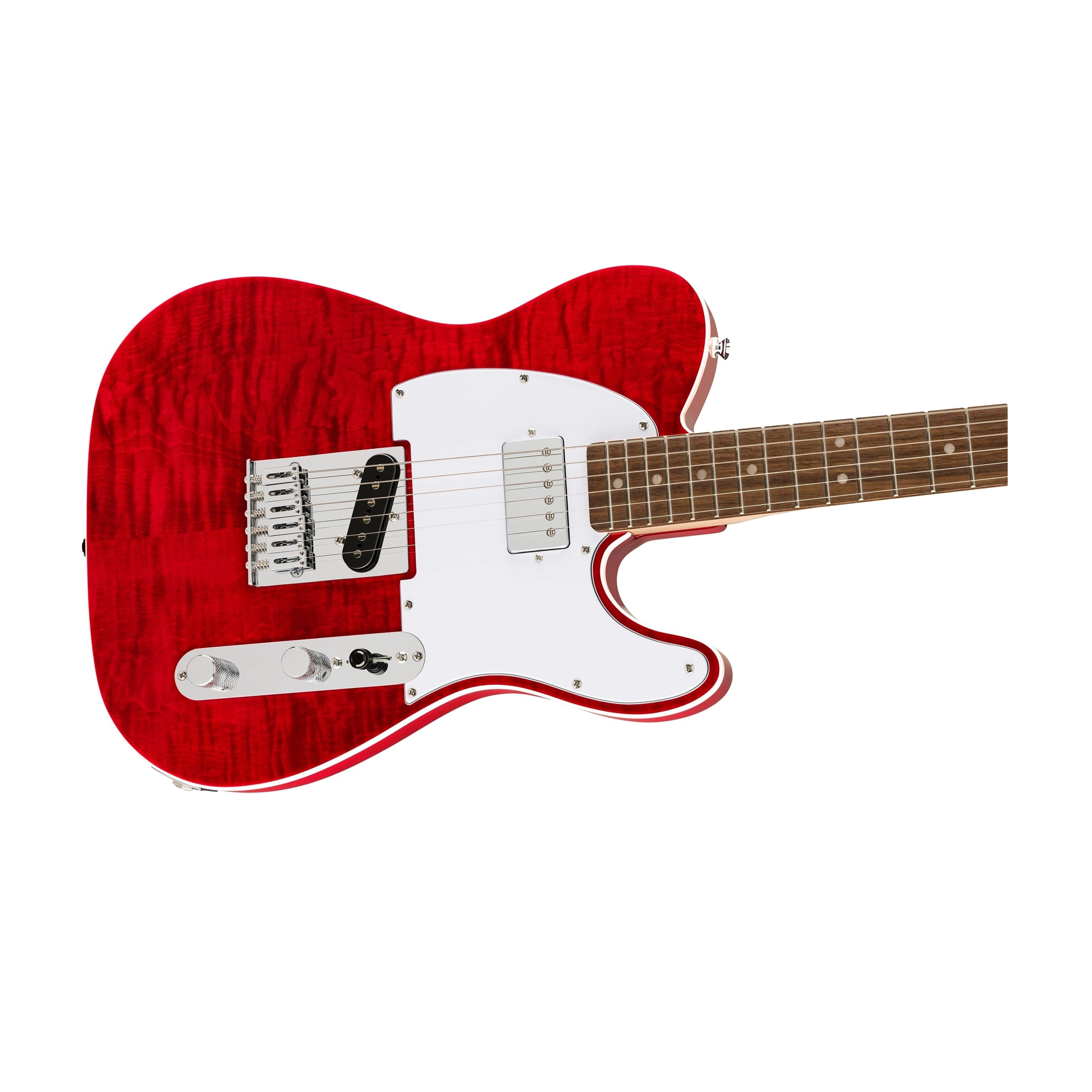 Squier Affinity Series Telecaster Electric Guitar - Crimson Red Transparent