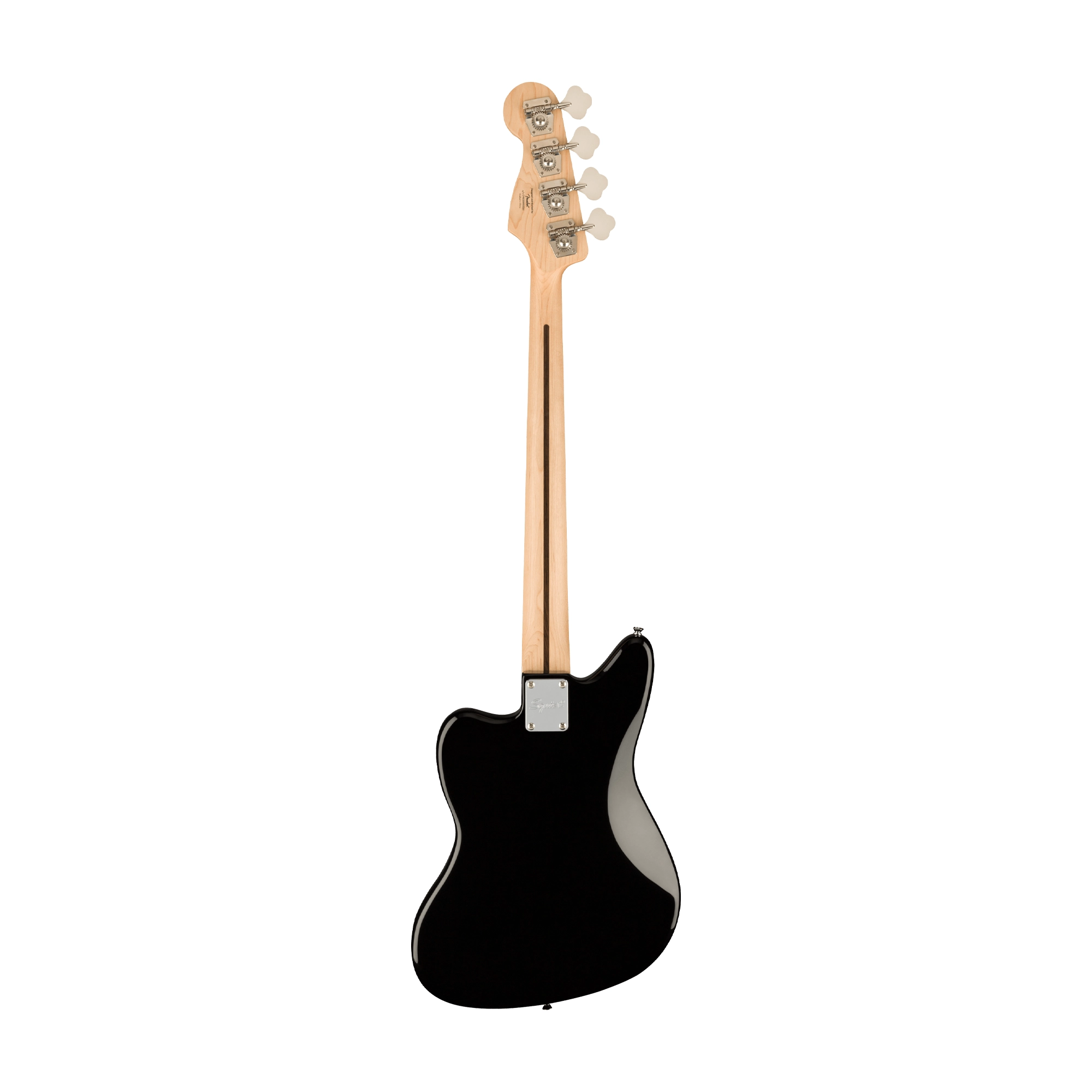 Squier Affinity Series Jaguar Bass H 4-String Electric Bass - Black back panel view
