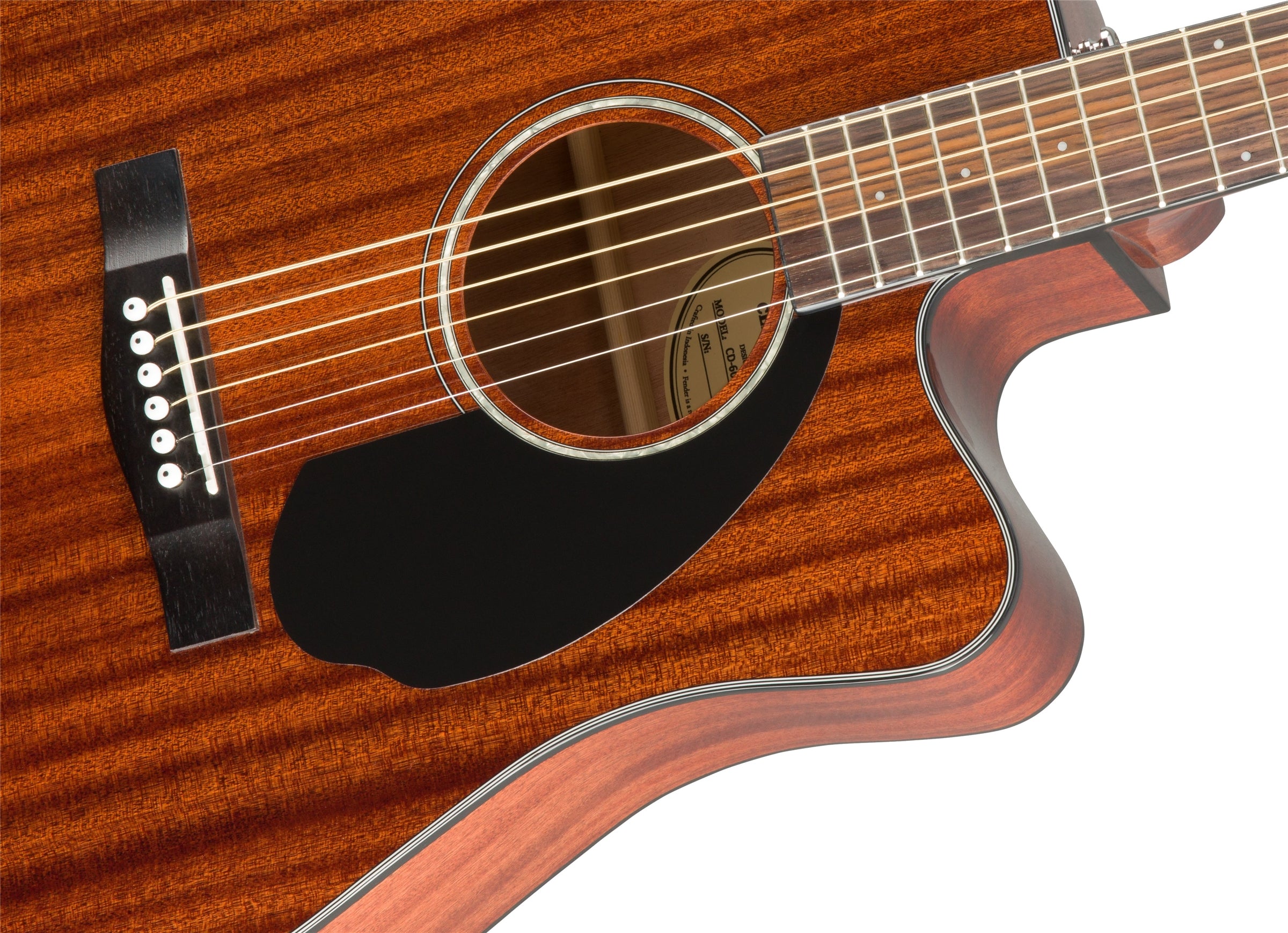 Fender CD-60SCE Dreadnought All-Mahogany Acoustic-Electric Guitar