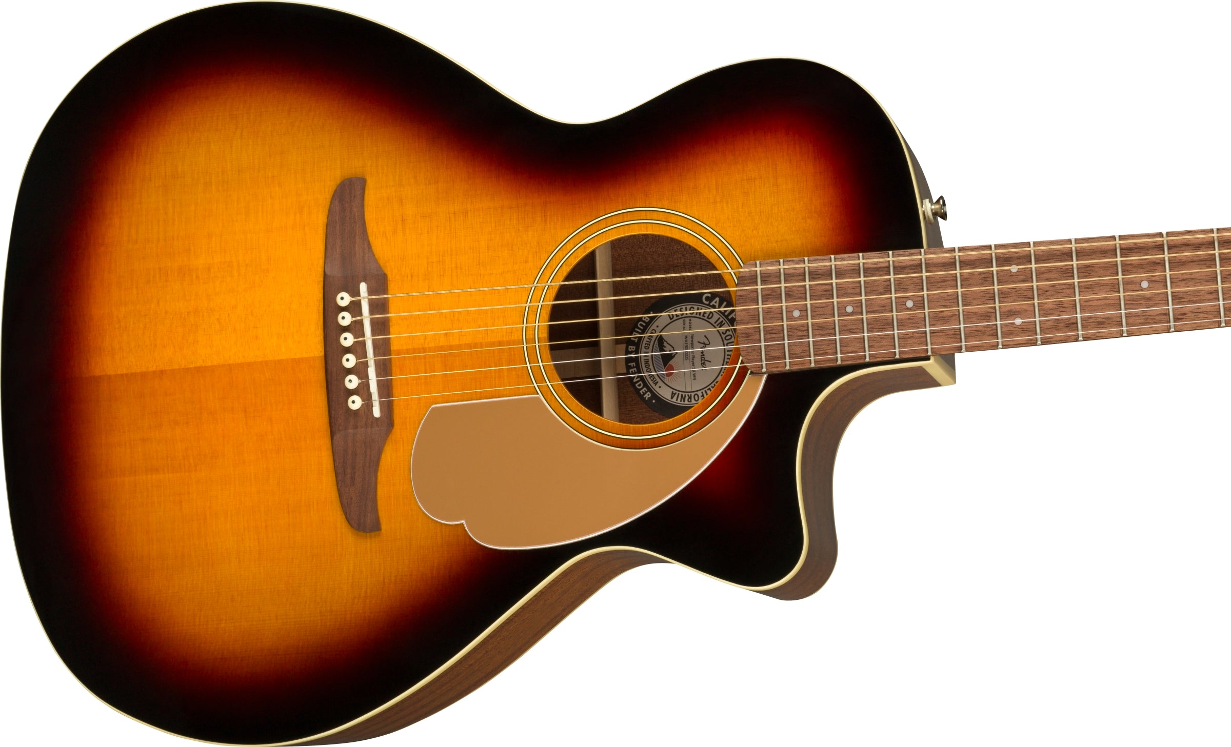 Fender Newporter Player Acoustic-Electric Guitar - Sunburst