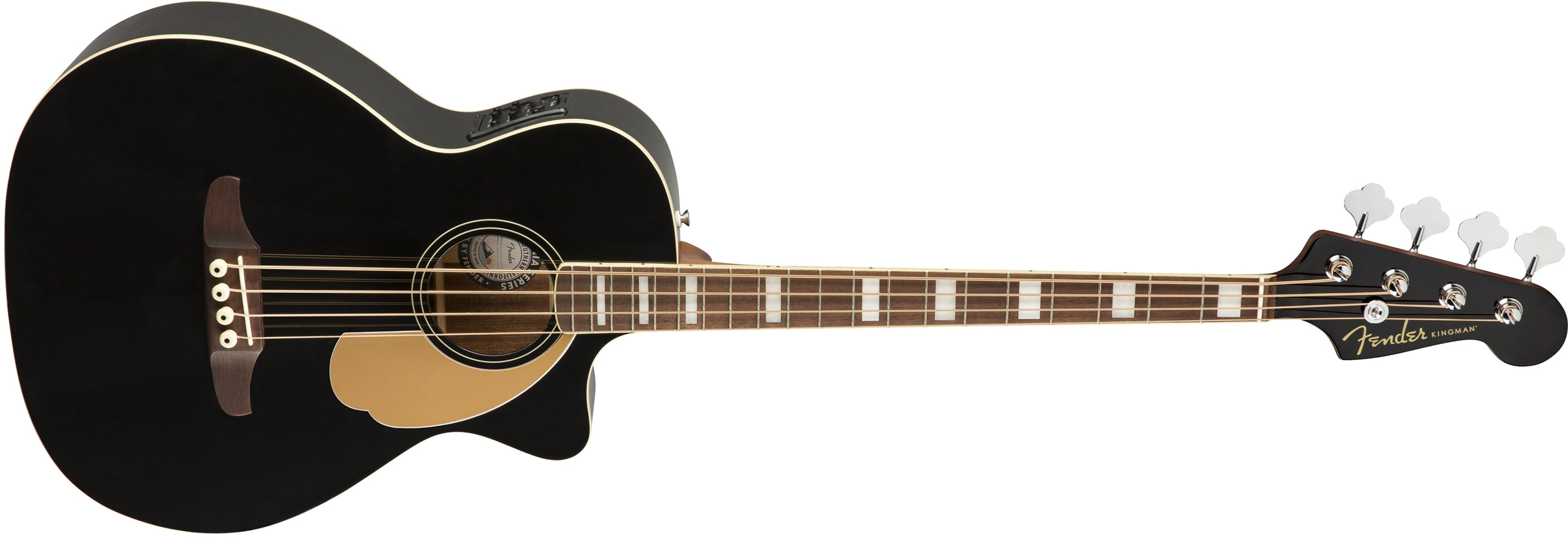 Fender Kingman Bass V2 4-String Acoustic-Electric Bass - Black