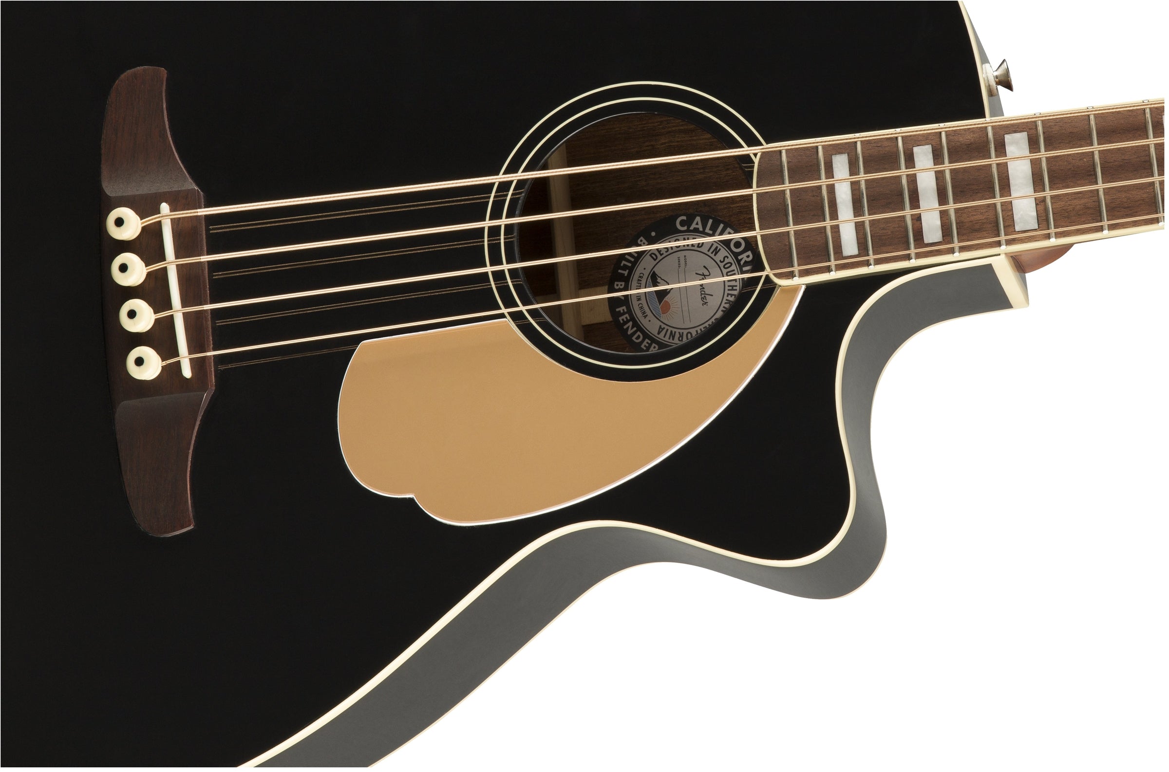 Fender Kingman Bass V2 4-String Acoustic-Electric Bass - Black