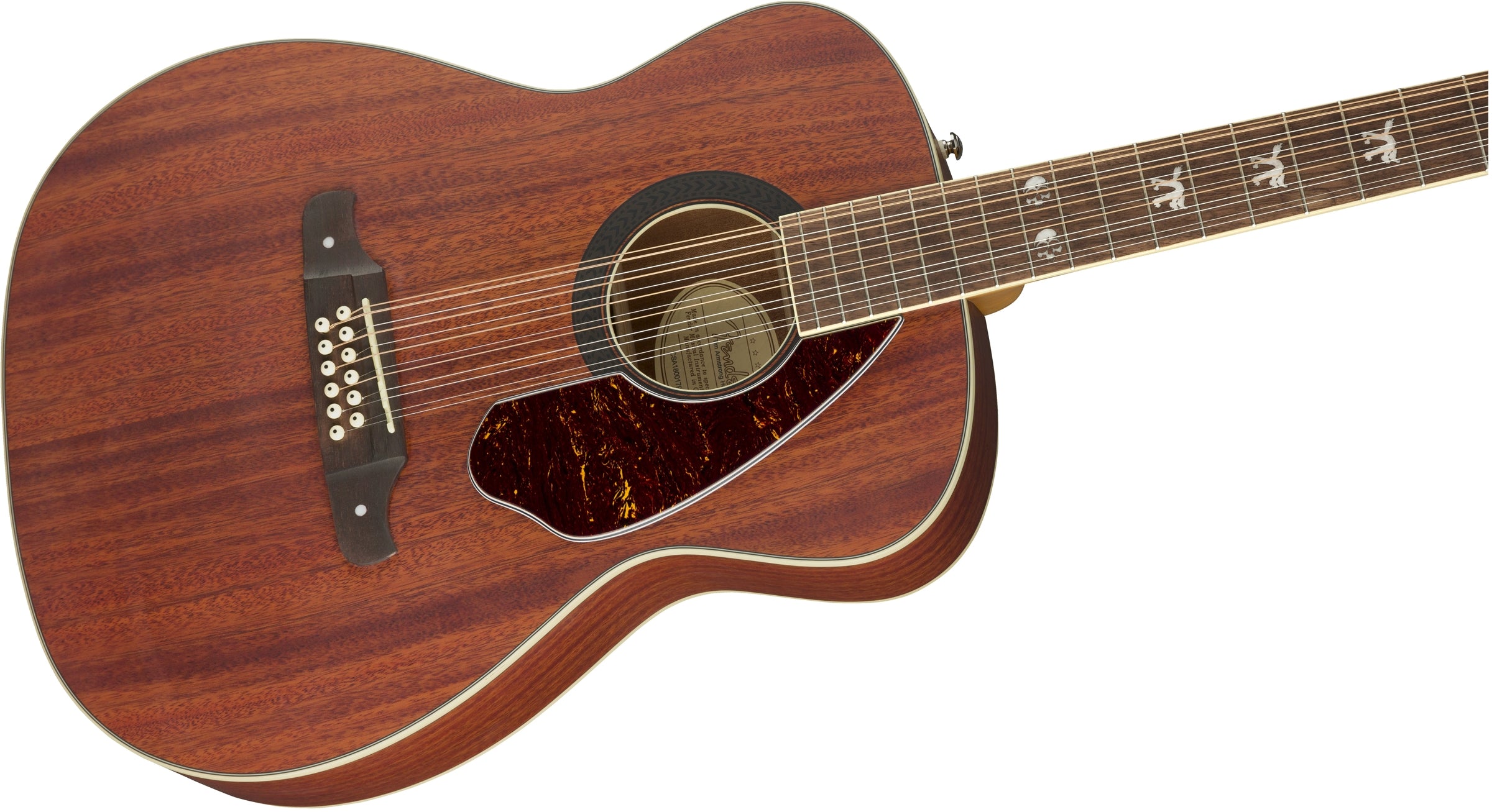 Fender Tim Armstrong Hellcat, 12-String Acoustic-Electric Guitar - Natural