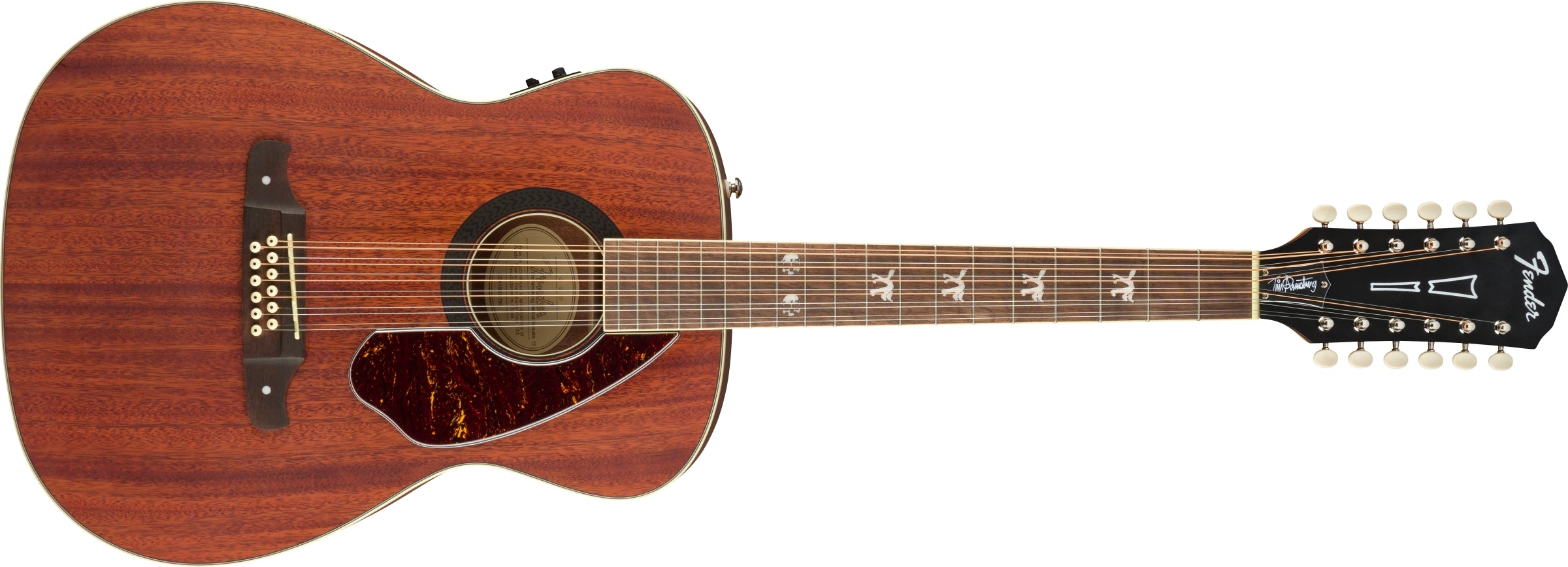 Fender Tim Armstrong Hellcat, 12-String Acoustic-Electric Guitar - Natural