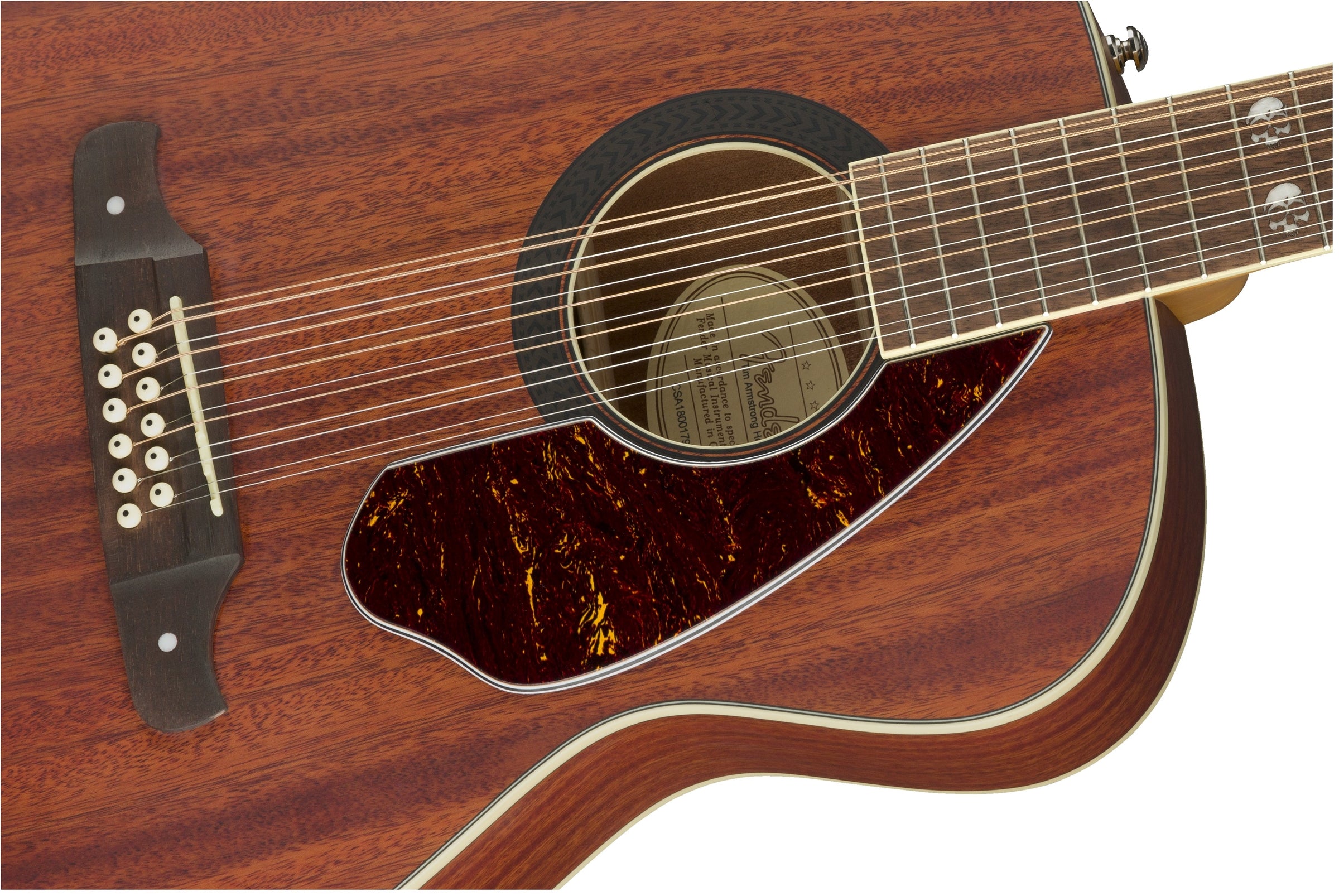 Fender Tim Armstrong Hellcat, 12-String Acoustic-Electric Guitar - Natural
