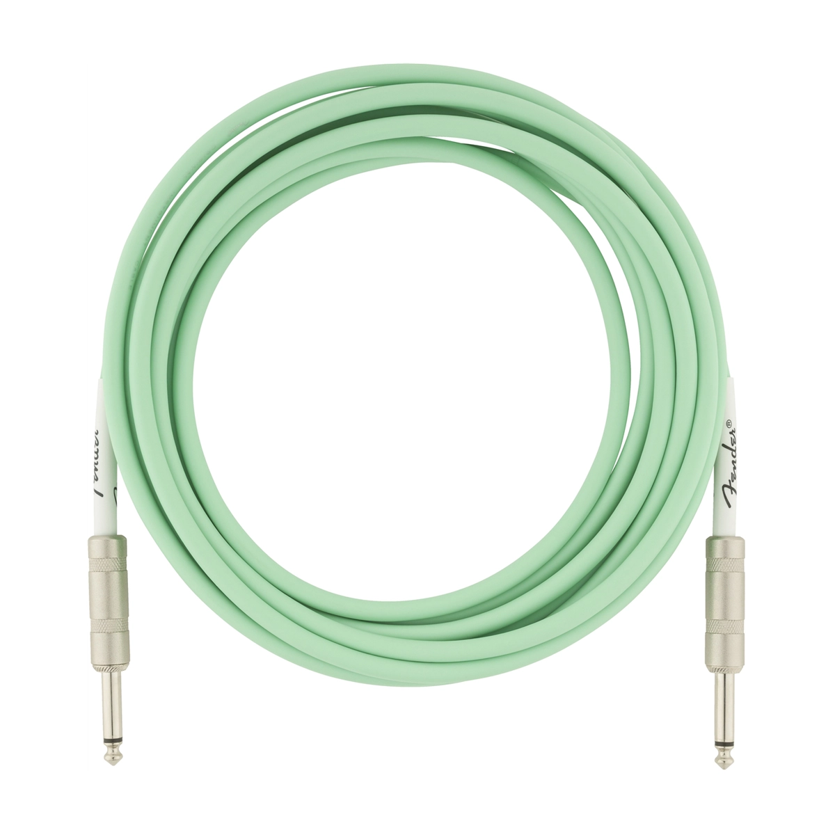 Fender original Series 15' TS Male 1/4 - TS Male 1/4 Instrument Cable - Surf Green