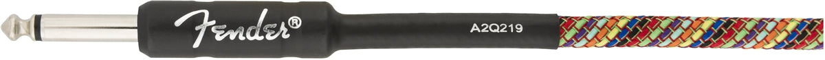 Fender Festival 10' Ts Male 1/4 - Ts Male 1/4 Instrument Cable - Rainbow