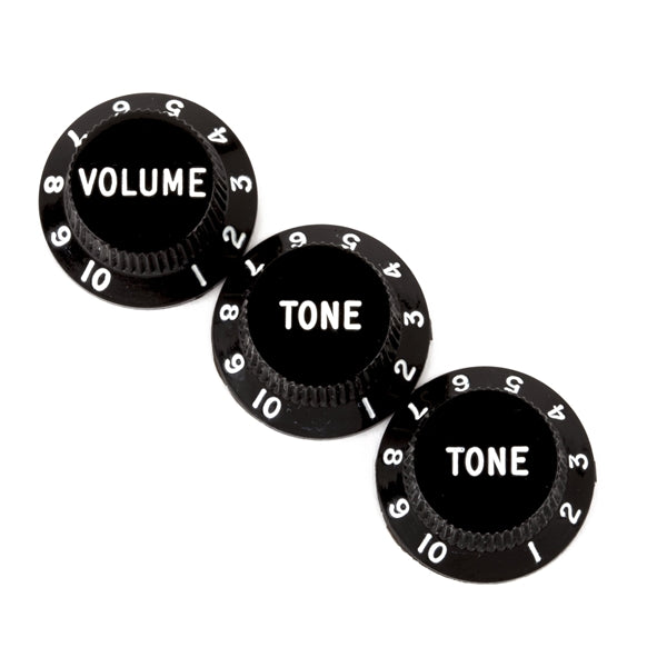 Fender Stratocaster Replacement Knobs For Fender Stratocaster - Black