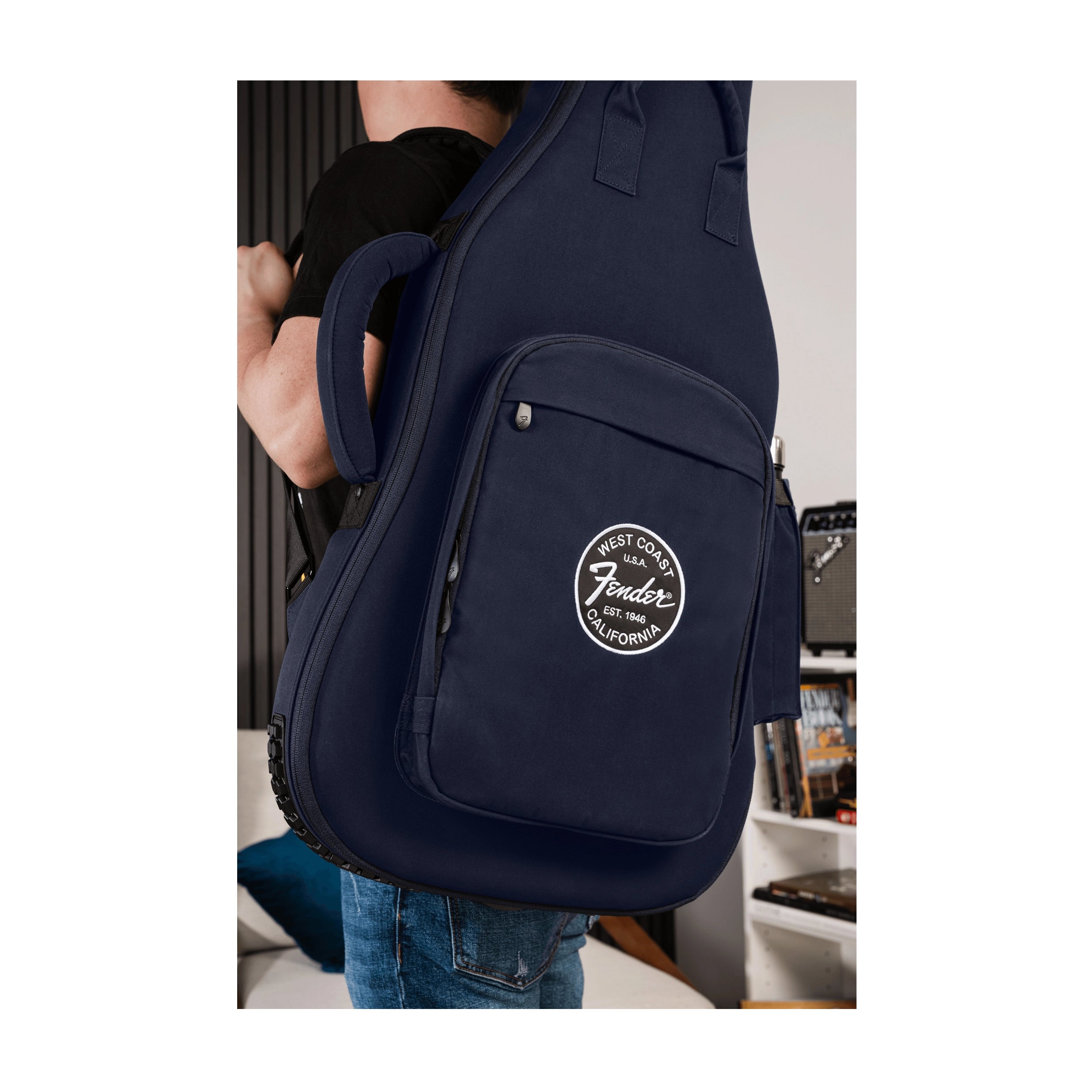 Fender Troubadour Electric Guitar Gig Bag - Navy