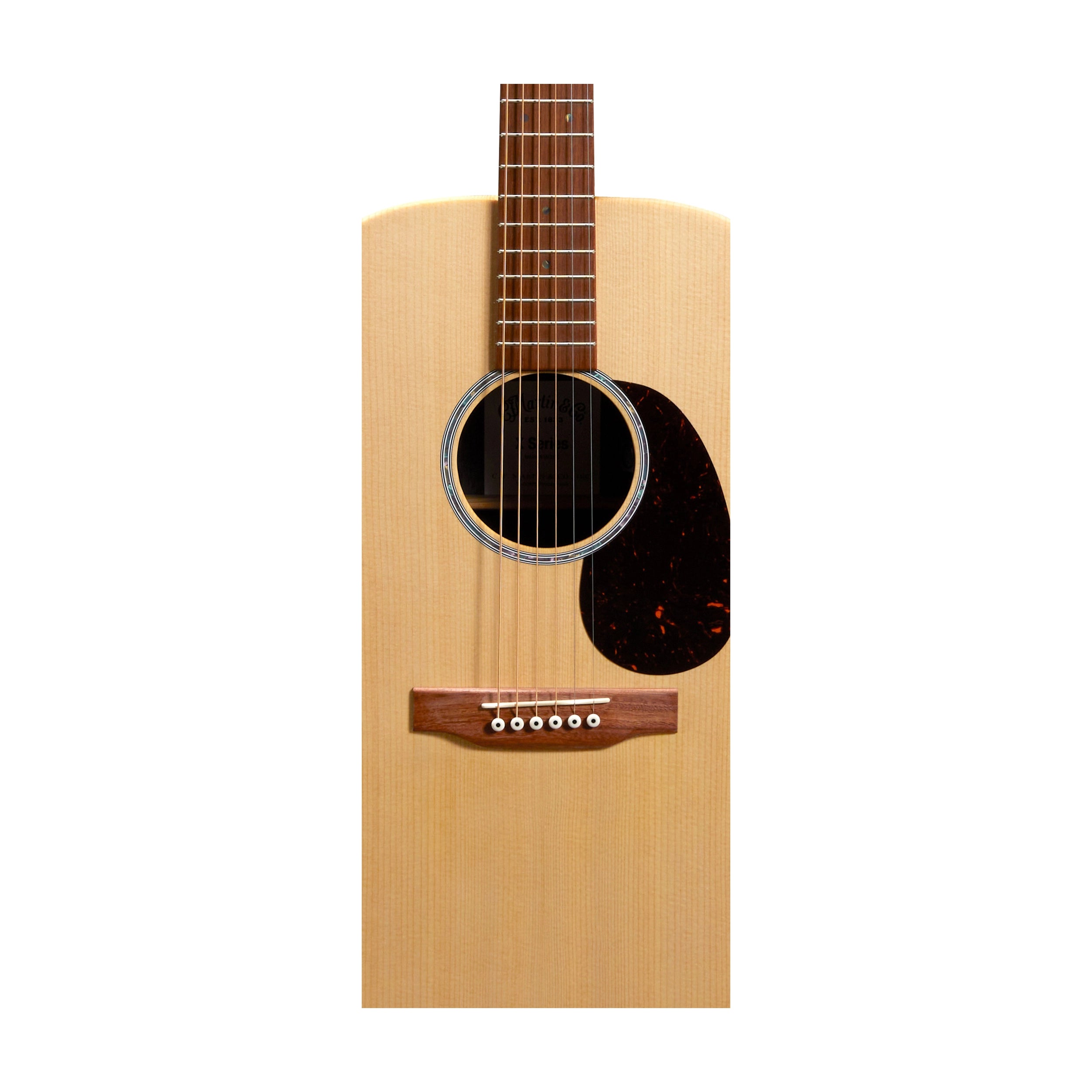 Close-up view of Martin D-X2E Dreadnought Acoustic-Electric Guitar