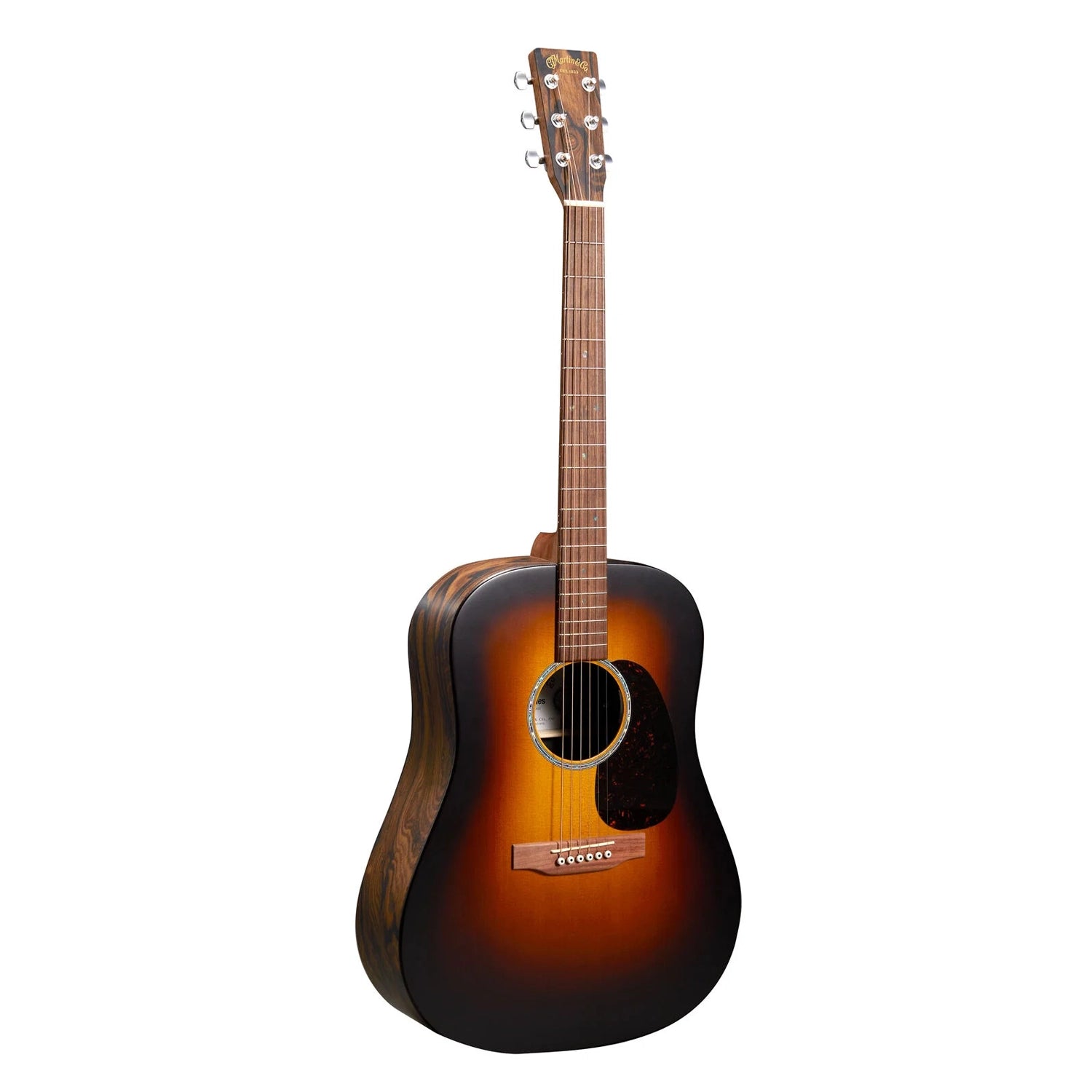 Martin D-X2E Dreadnought Acoustic-electric Guitar - Ziricote Burst