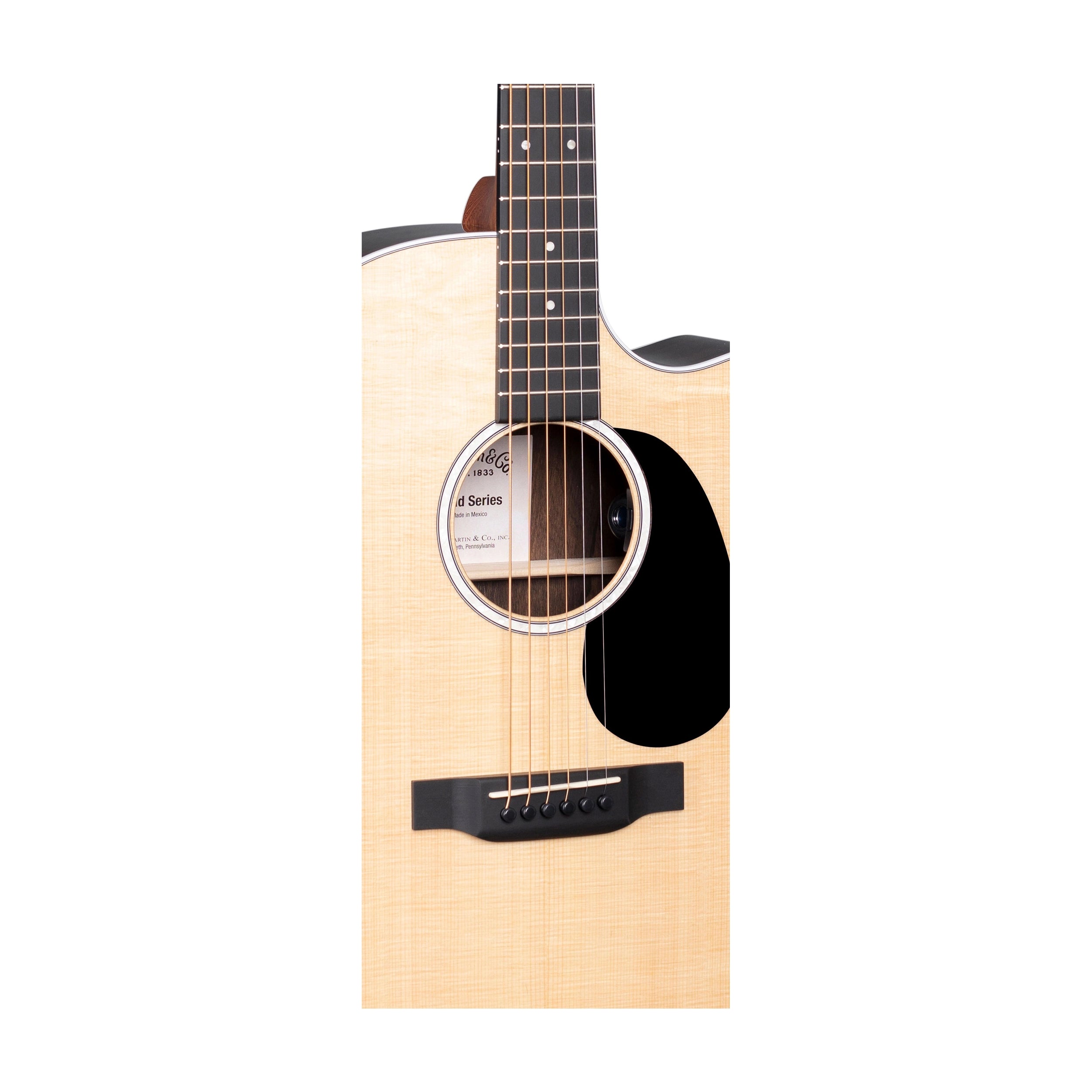 Close up of Martin GPC-13E Ziricote Back & Sides Acoustic-electric Guitar - Spruce Top