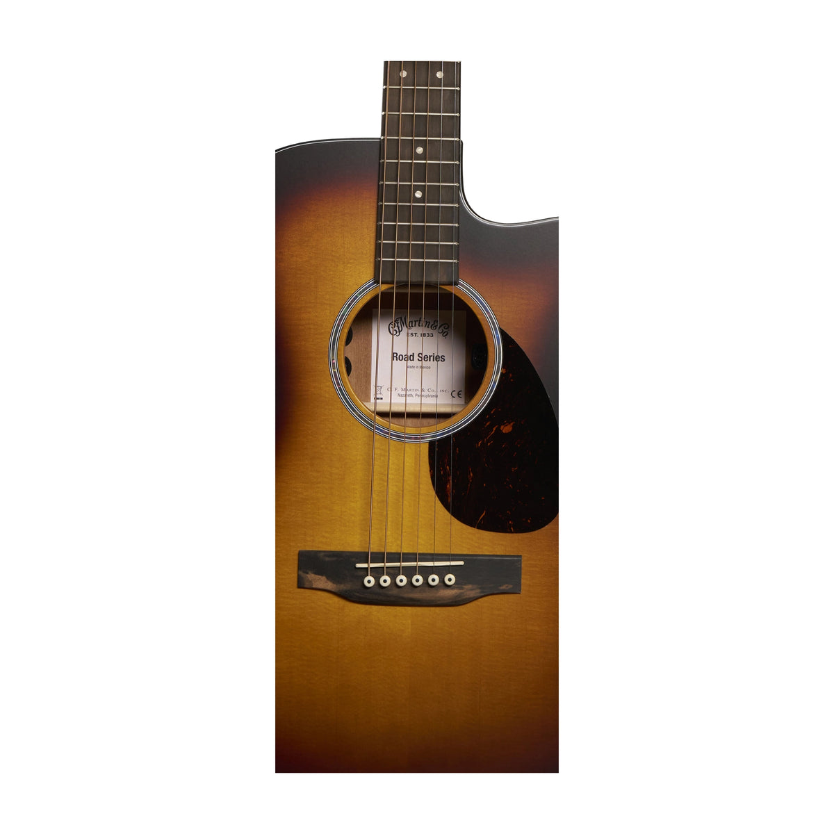 Martin Road Series OMC-10E Modern Acoustic-Electric Guitar - 1935 Sunburst