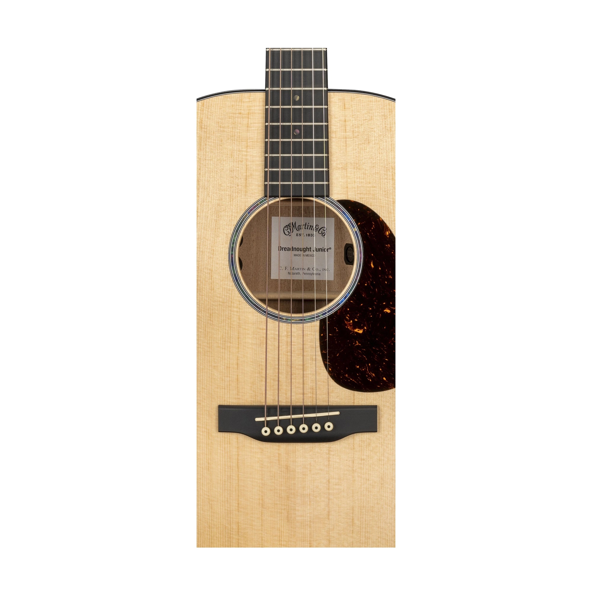 Martin D Jr-E Acoustic-Electric Guitar - Natural