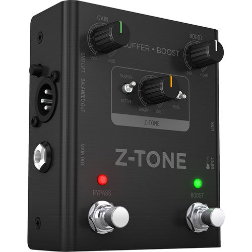 IK Multimedia Z-TONE Buffer Boost Instrument Preamp and DI Stompbox