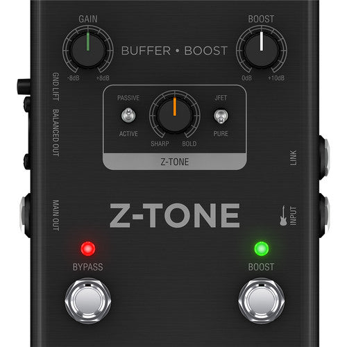 IK Multimedia Z-TONE Buffer Boost Instrument Preamp and DI Stompbox