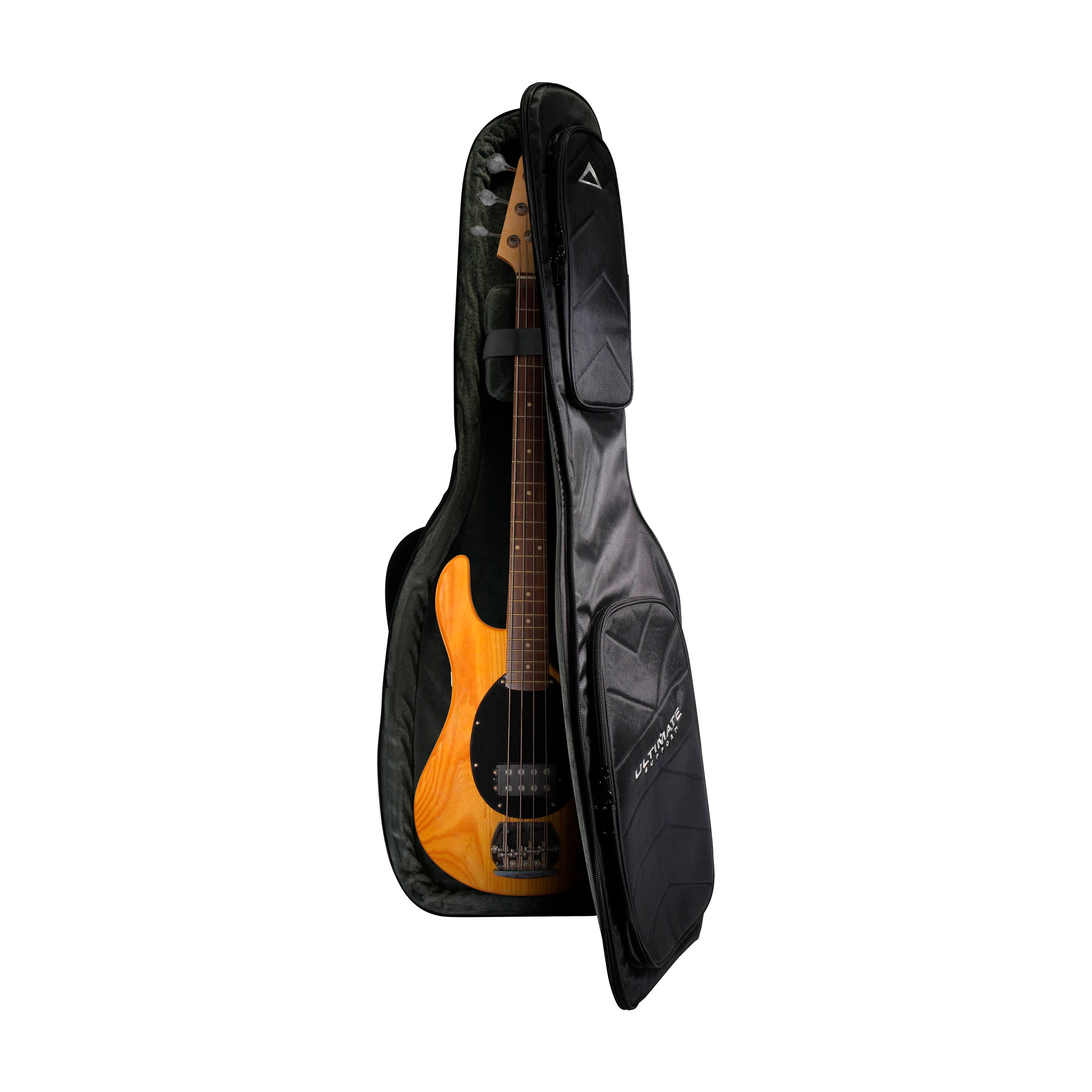 Ultimate Support USGB-PERF-EB Gig Bag for Electric Bass View with a bass guitar