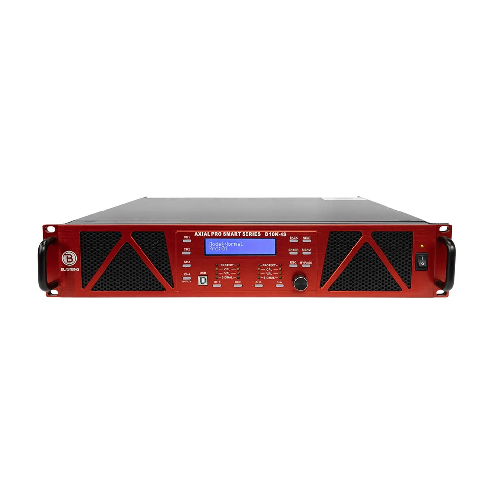 Blastking D10K-4S 10,000 Watt 4 DSP Channel Class-D Smart Power Amplifier