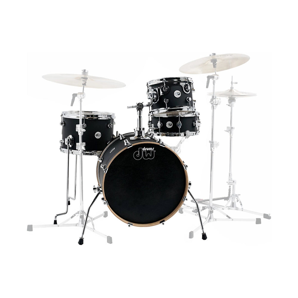 DW Design Series Mini Pro 4 Piece Shellpack - Satin Black