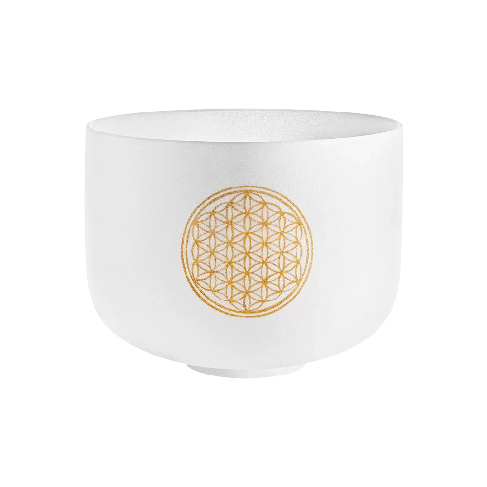 Meinl 10" Crystal 128 Hz Singing Bowl - Flower Of Life C5