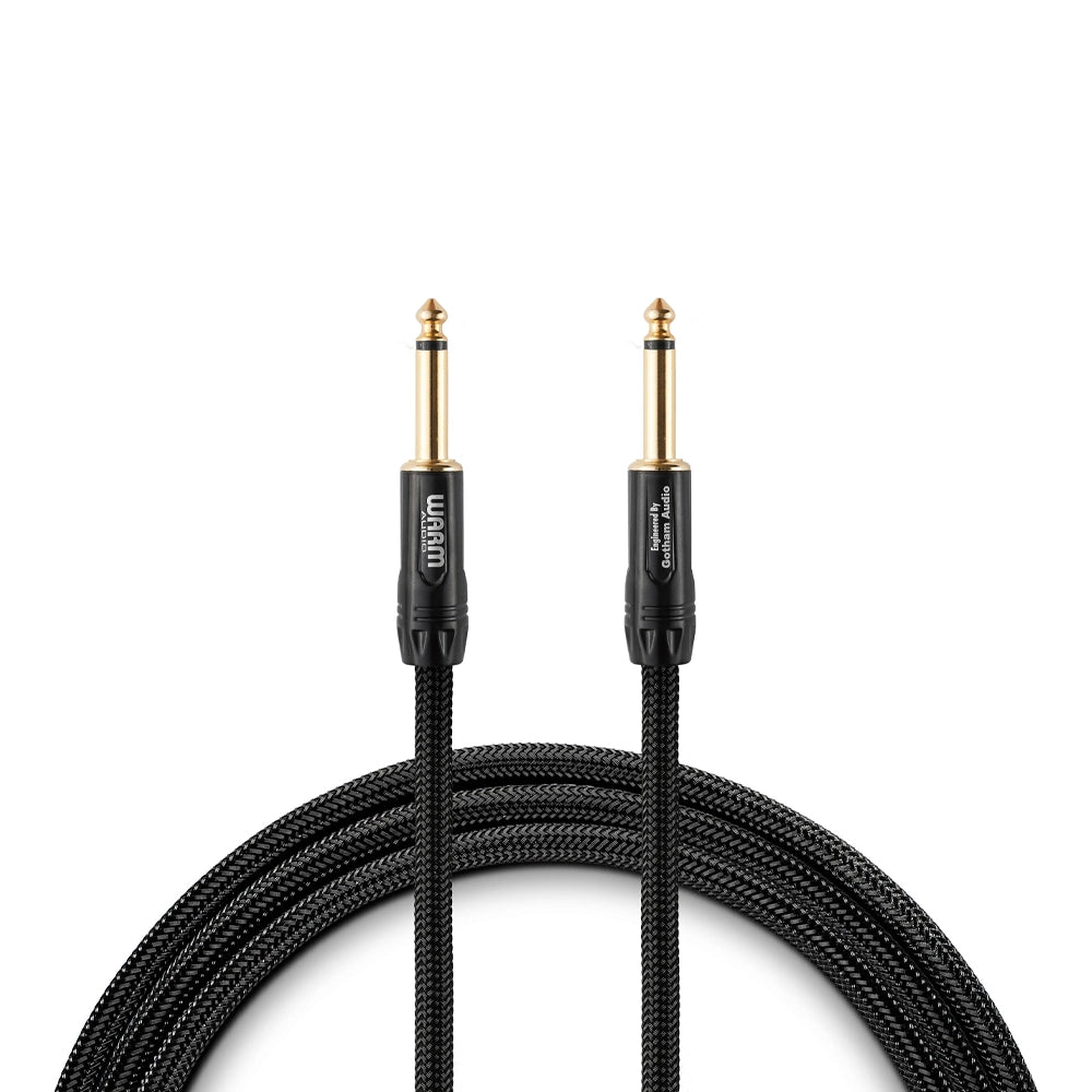 Warm Audio Prem-TS-25' Premier Gold Straight to Straight Instrument Cable - 25-foot