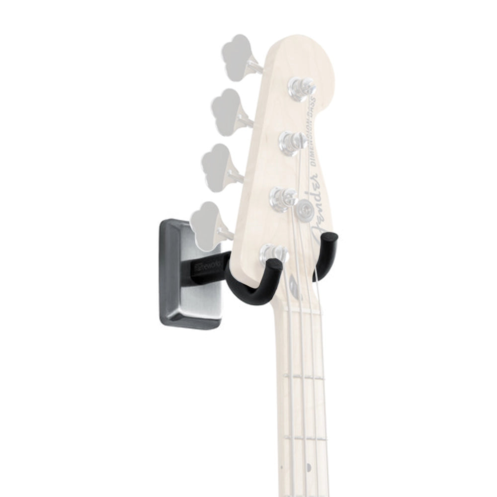 Gator Wall-Mounted Guitar Hanger with Chrome Mounting Plate