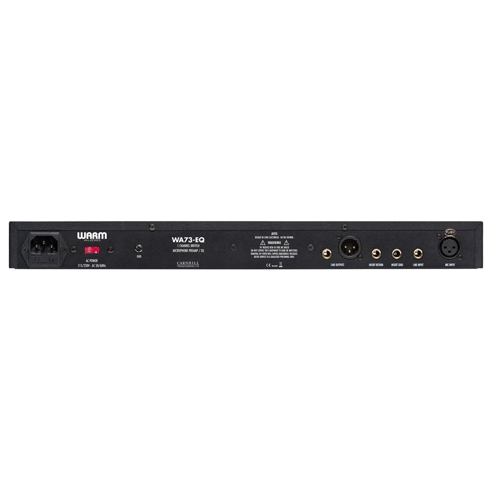 Back view of Warm Audio WA73-EQ 1 Channel British Mic Pre & amp; EQ