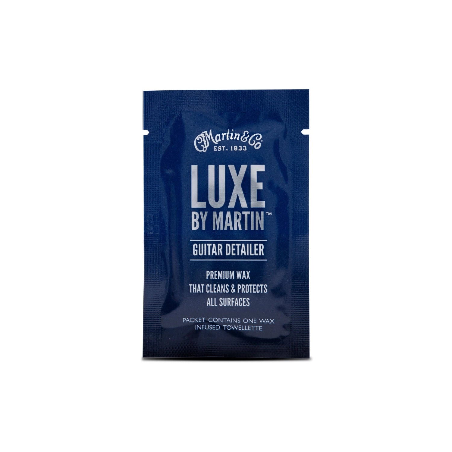 Martin Luxe Guitar Detailer Wax Infused Towlette