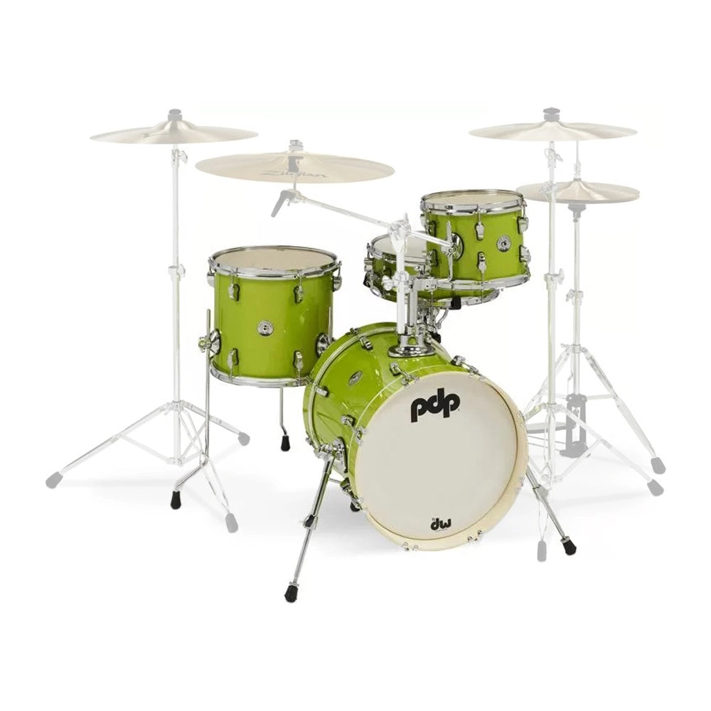 PDP New Yorker 4-piece Shell Pack - Electric Green Sparkle