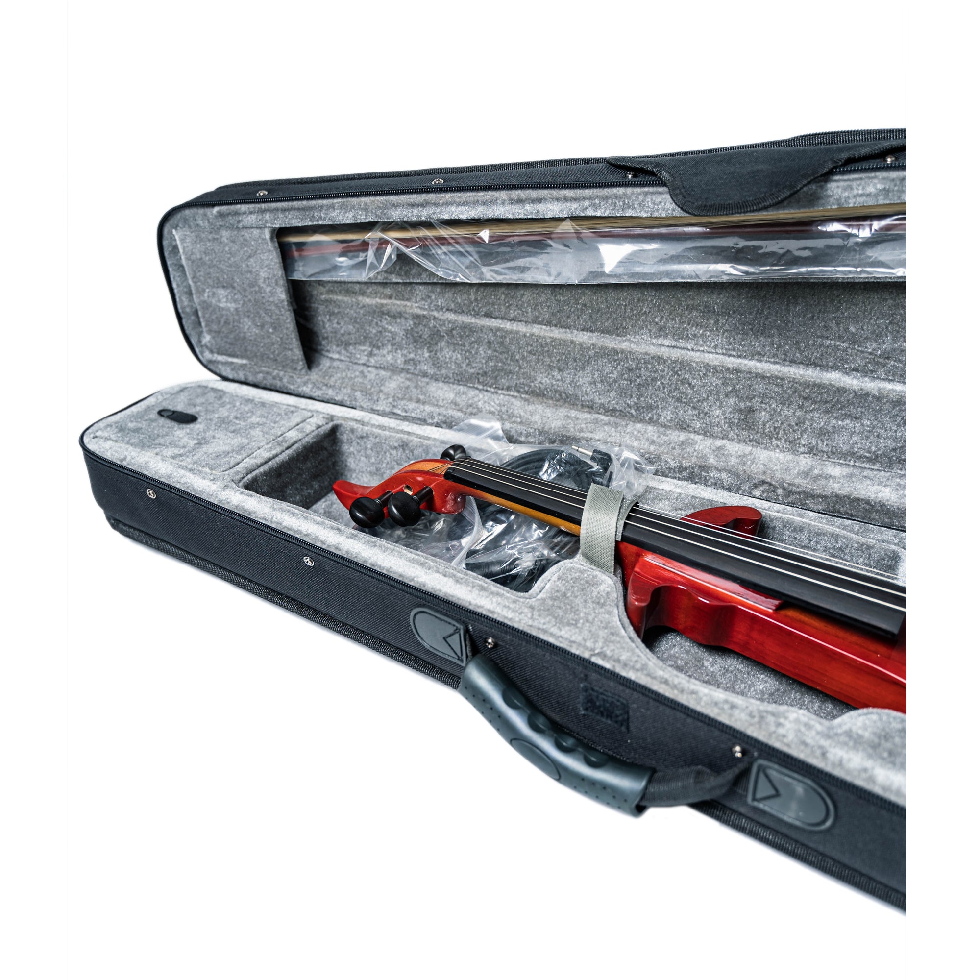 Prelude Duet Electric Violin With Case & Accessories - Red