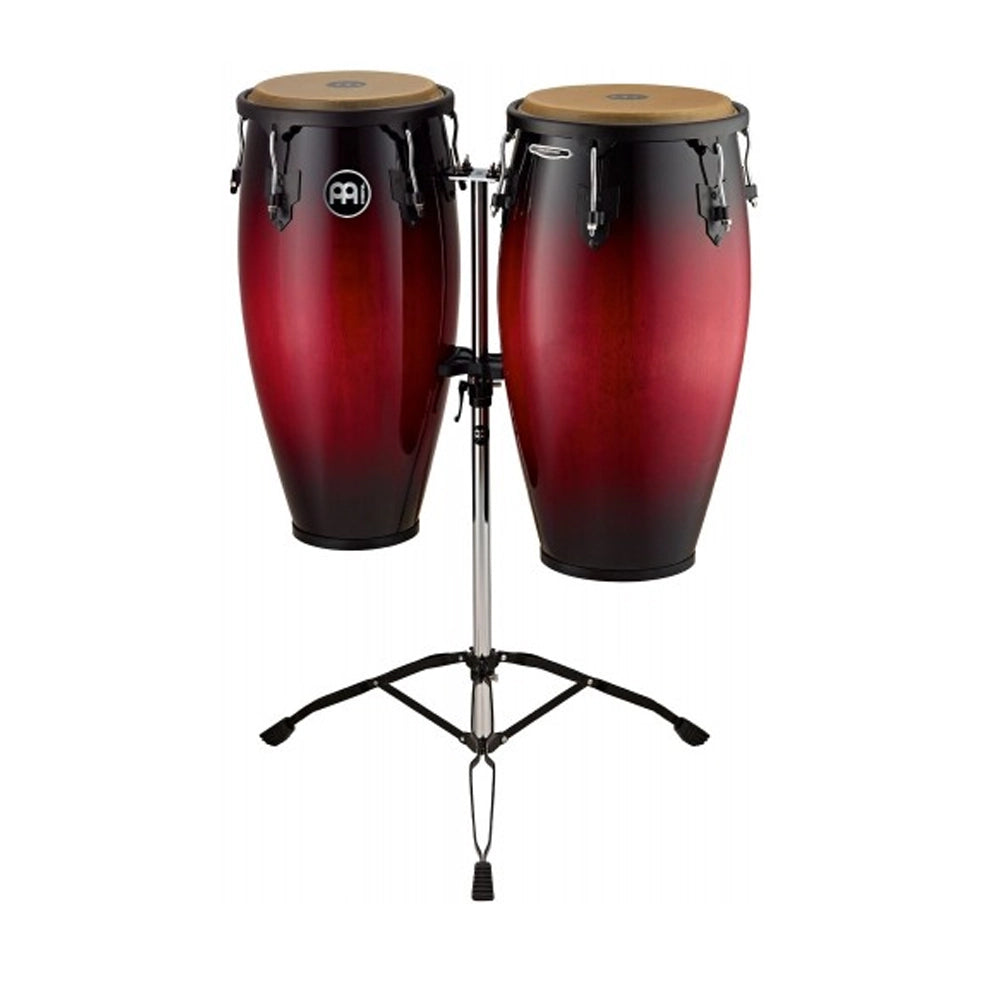 Meinl Conga Set MC82 11" & 12" w/ Tripod Stand - Wine Red Burst