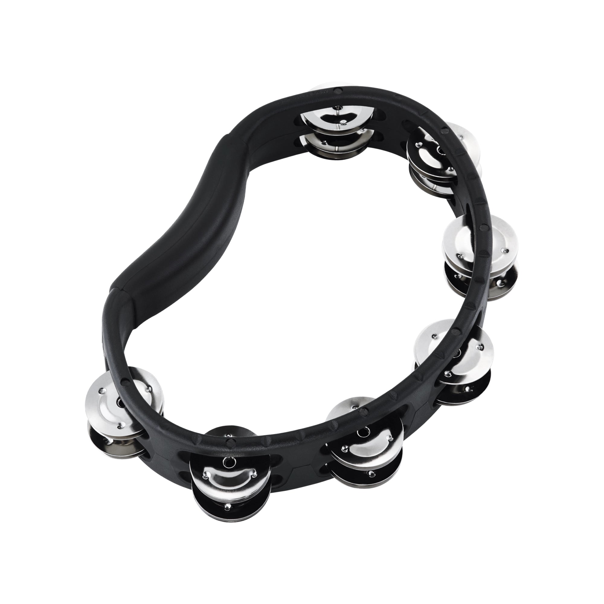 Meinl Percussion Headliner ABS Hand Tambourine, Steel Jingles, 2 Rows