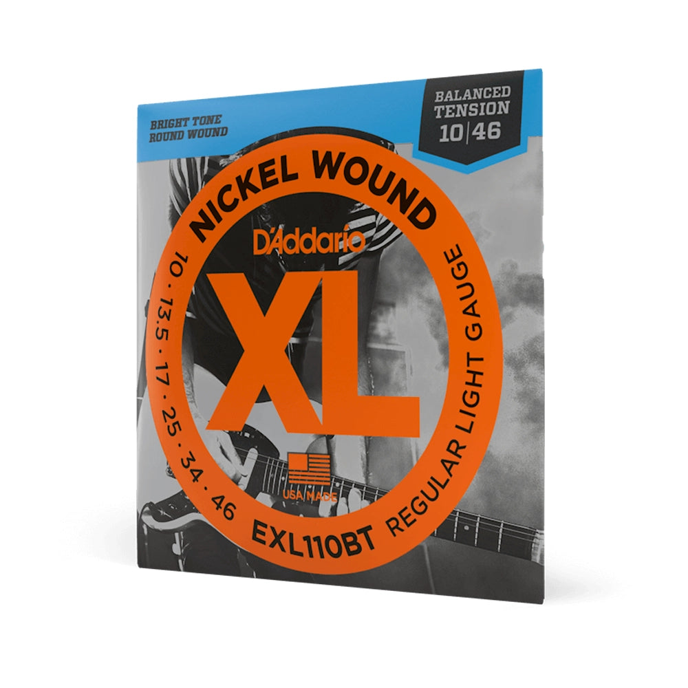 Cuerdas de guitarra eléctrica D'Addario EXL110BT de tensión equilibrada Lite, paquete individual