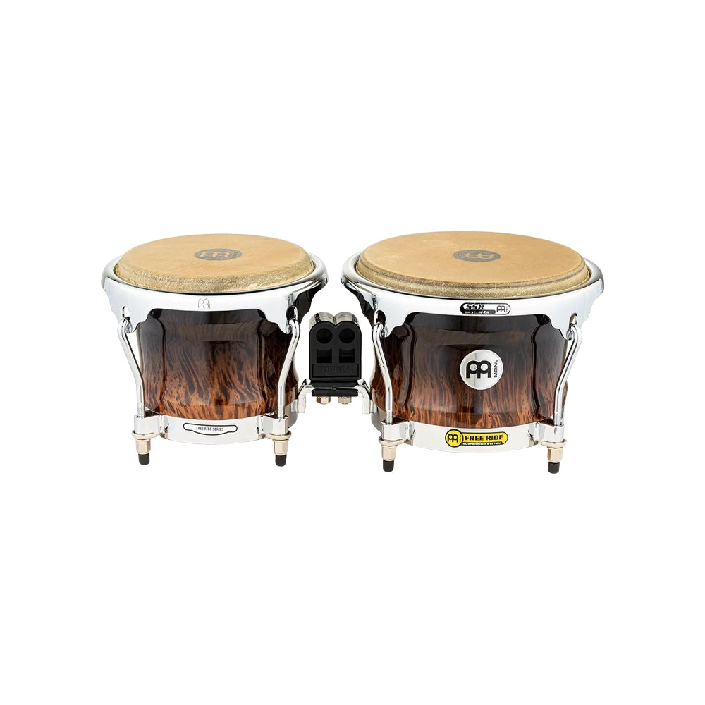 Profesional Series Bongo, 7" & 8 1/2" Brown Burl Finish