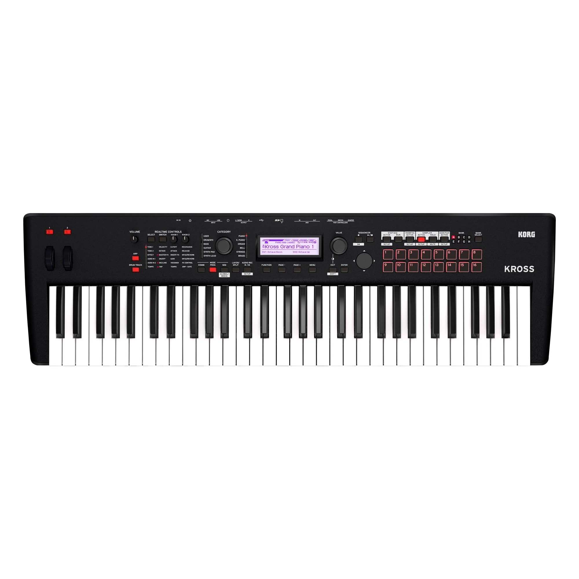 Korg Kross 2 61 MB 61 key Synthesizer Workstation Black