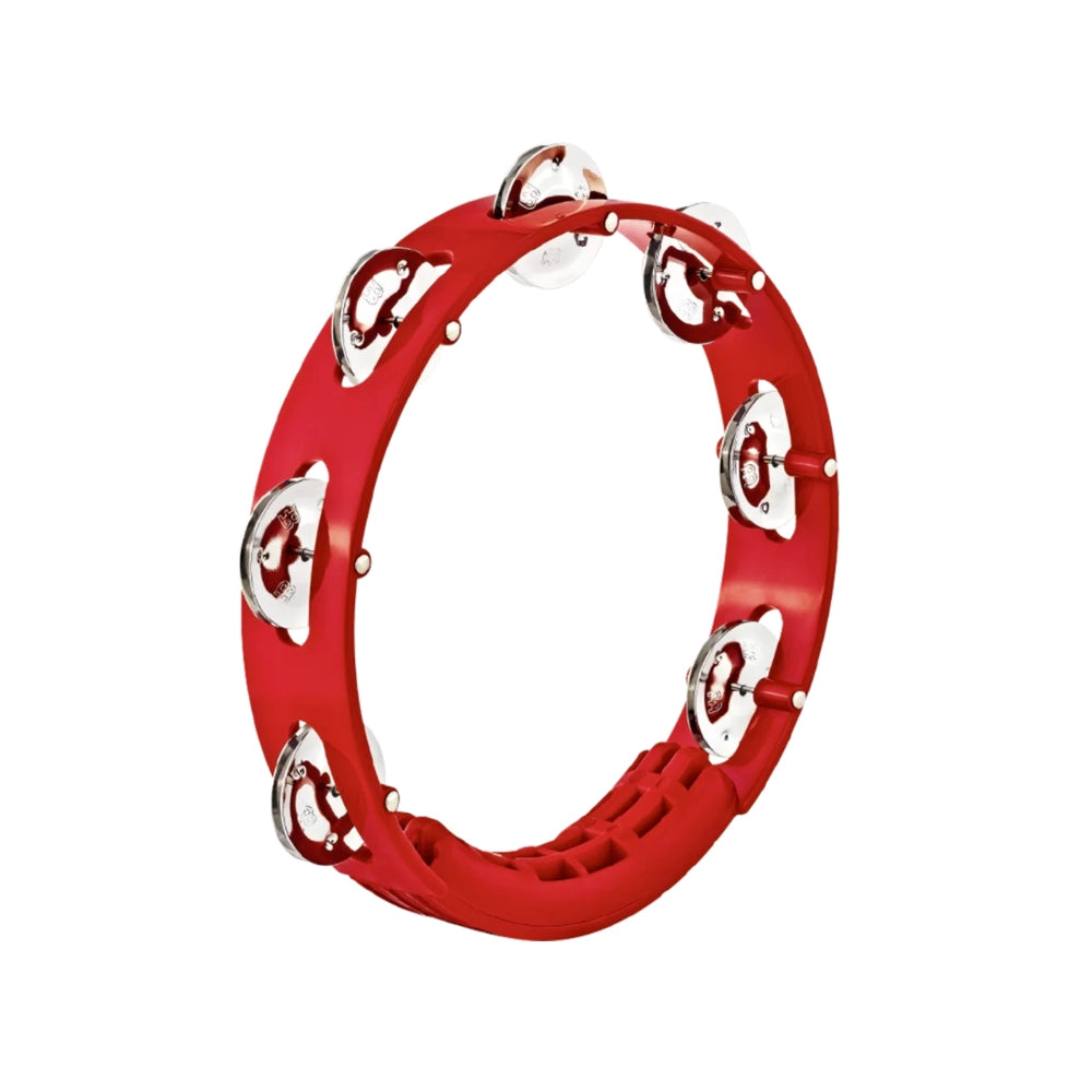 Meinl 8" red Single Row Tour Tambourine - Steel Jingles