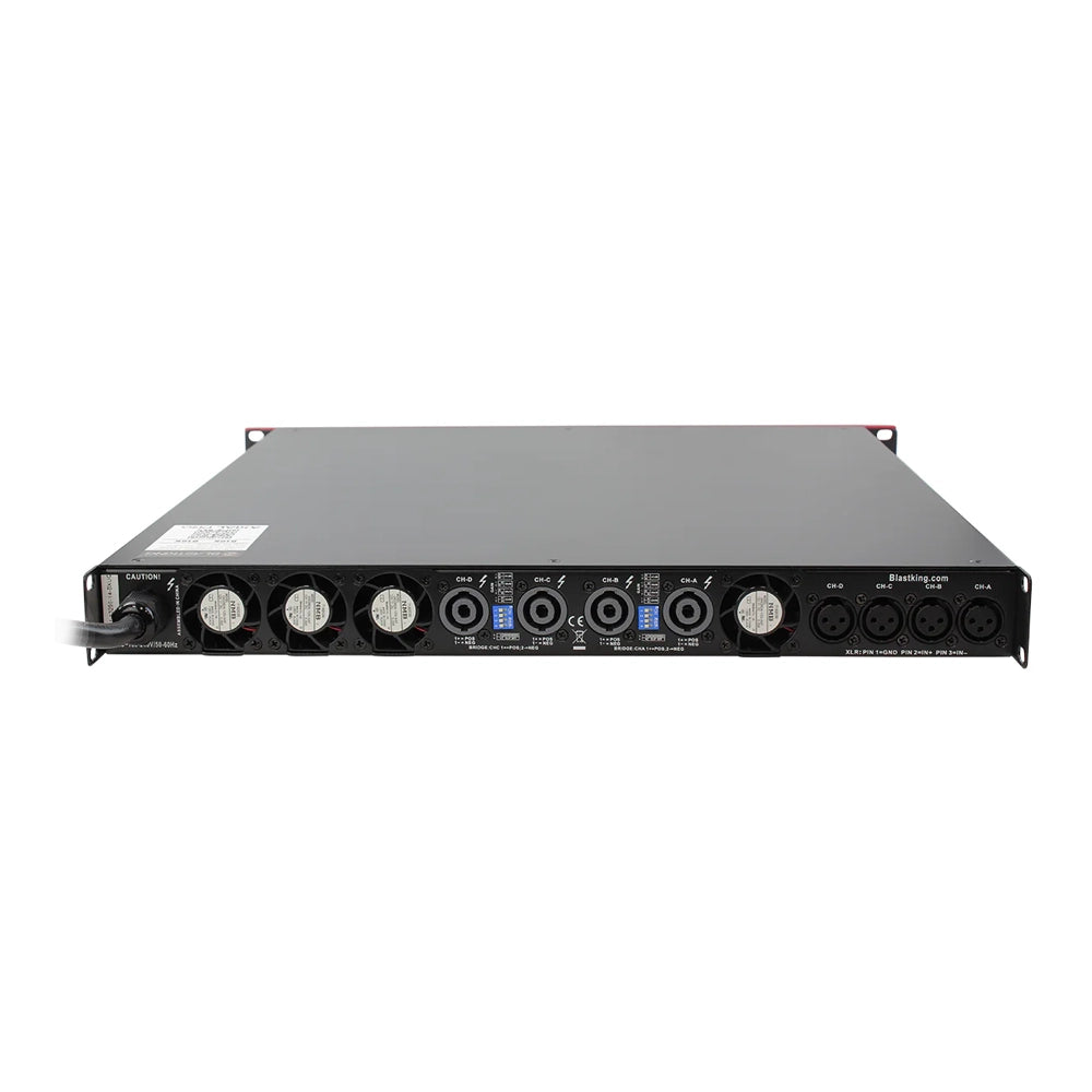 Amplificador de Potencia Profesional Class-D de 4 Canales Blastking D16K 16000 Watt