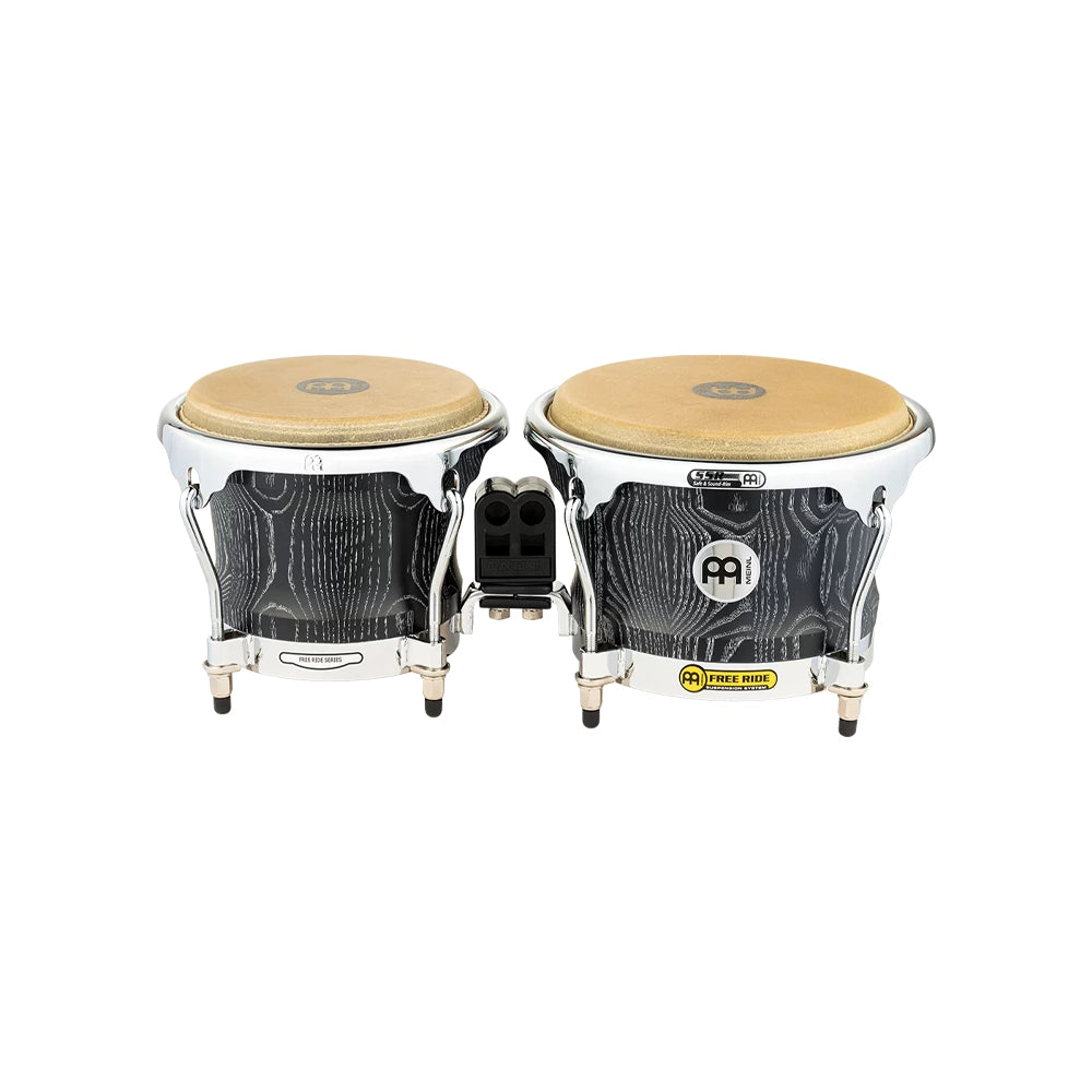 Woodcraft Series WB400 Wood Bongos 7" & 8 1/2", Vintage Black