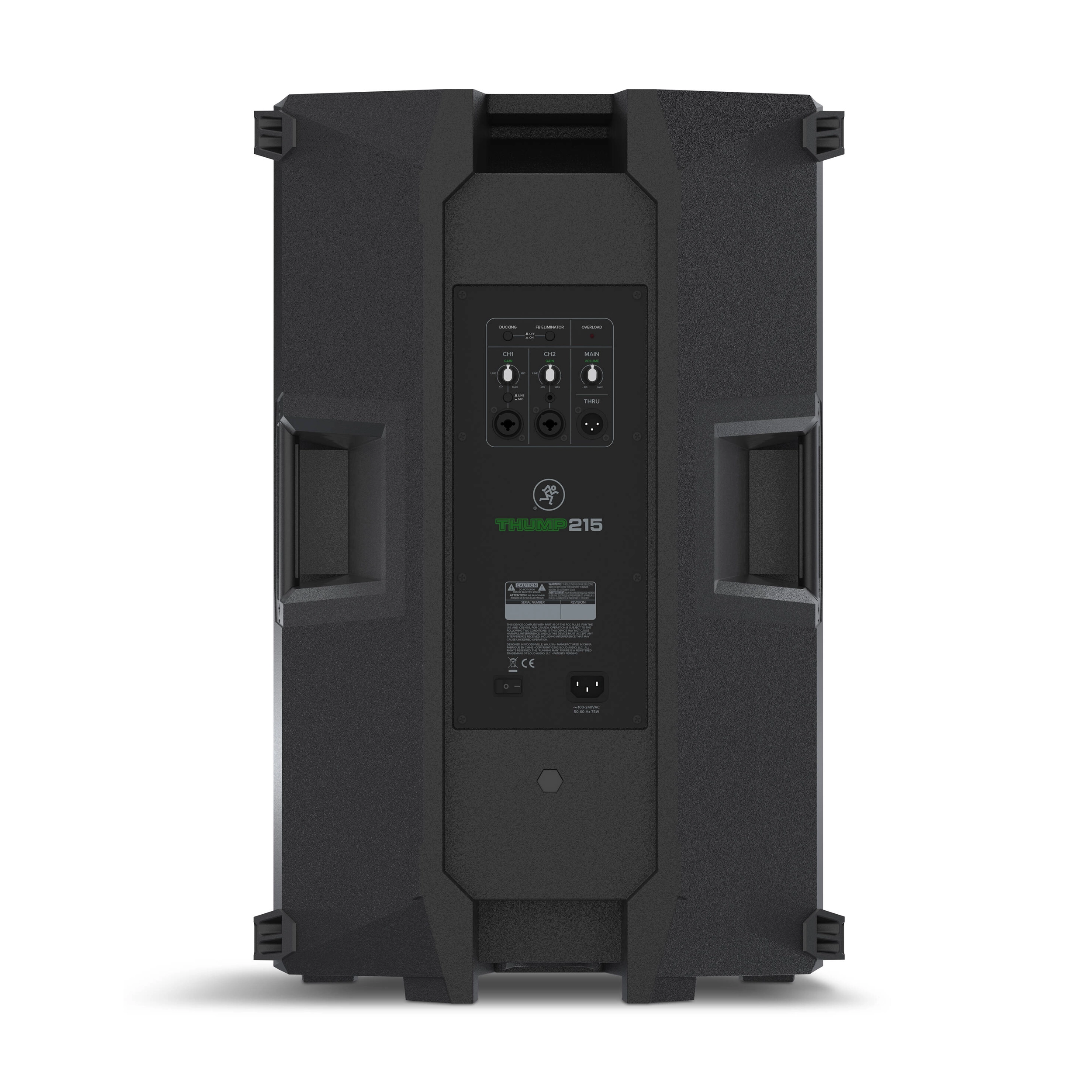 Back view of Mackie Thump 215A 1400W 15" Powered Loudspeaker
