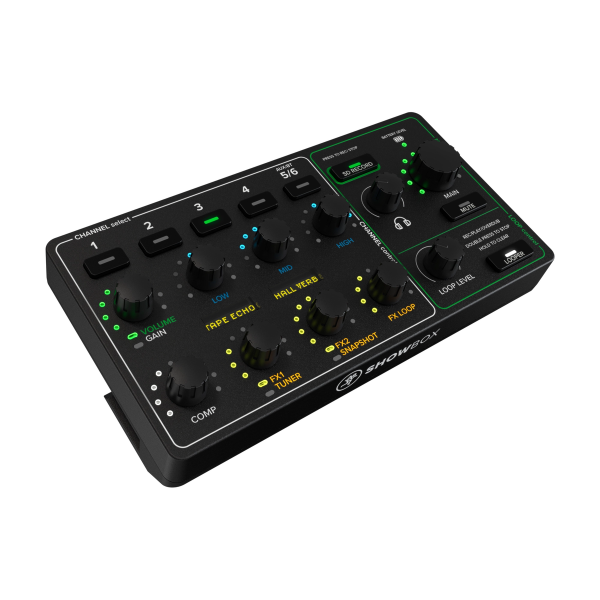 Mackie Showbox Battery-Powered All-In-One Live Performance Rig Breakaway Mix Controller