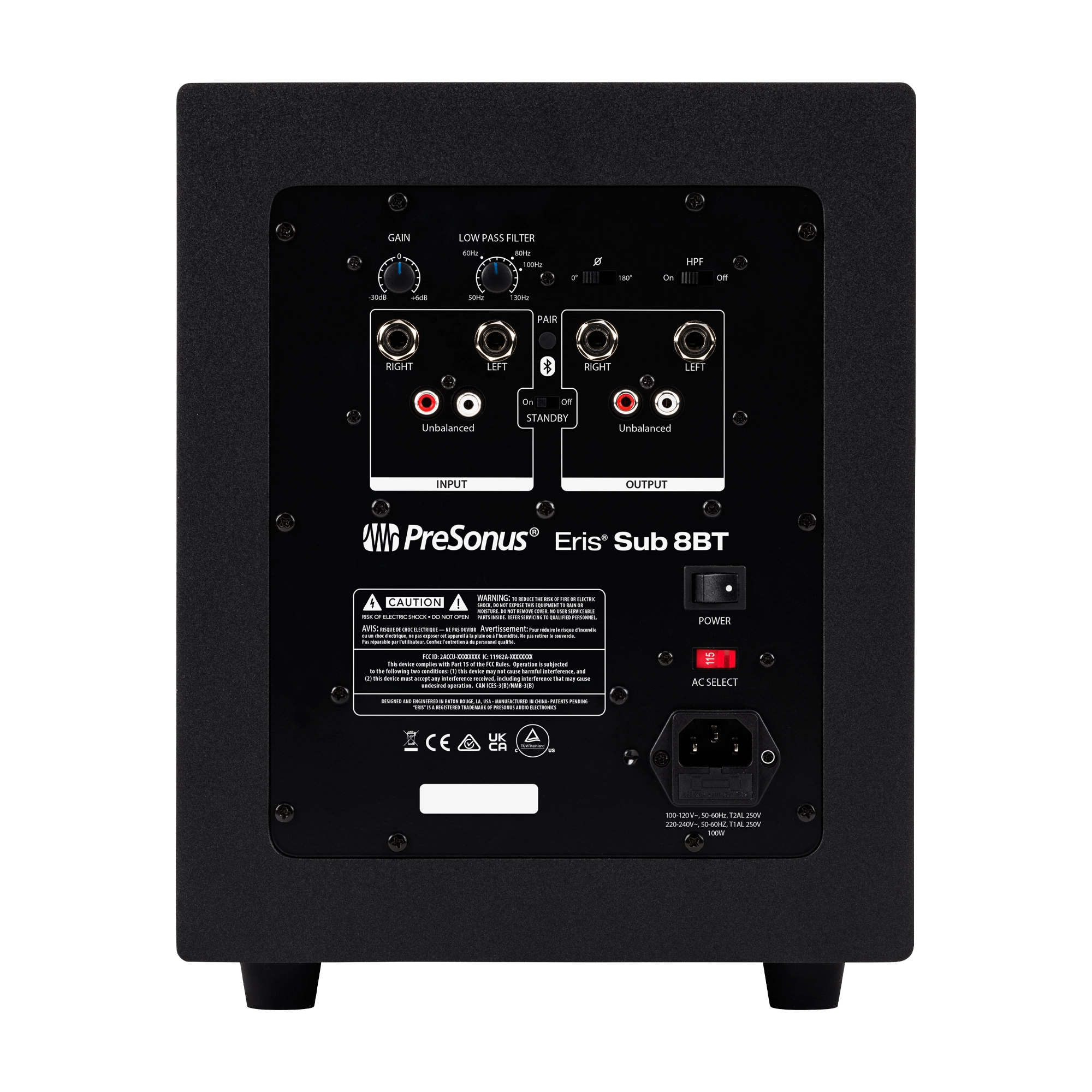 PreSonus Eris Sub 8BT – Subwoofer de Estudio Activo Bluetooth de 8"