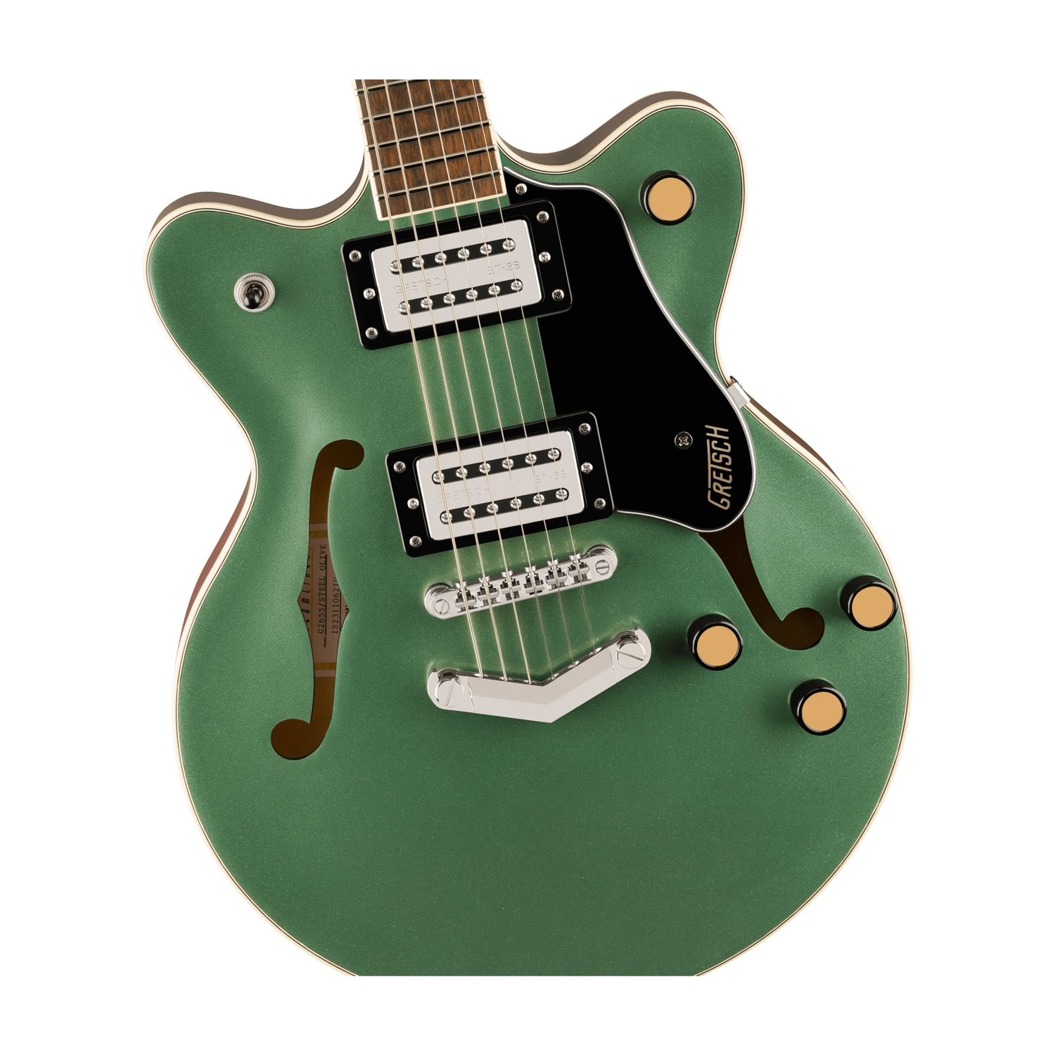 Gretsch G2655 Streamliner Center Block Jr. Double-Cut Electric Guitar - Steel Olive